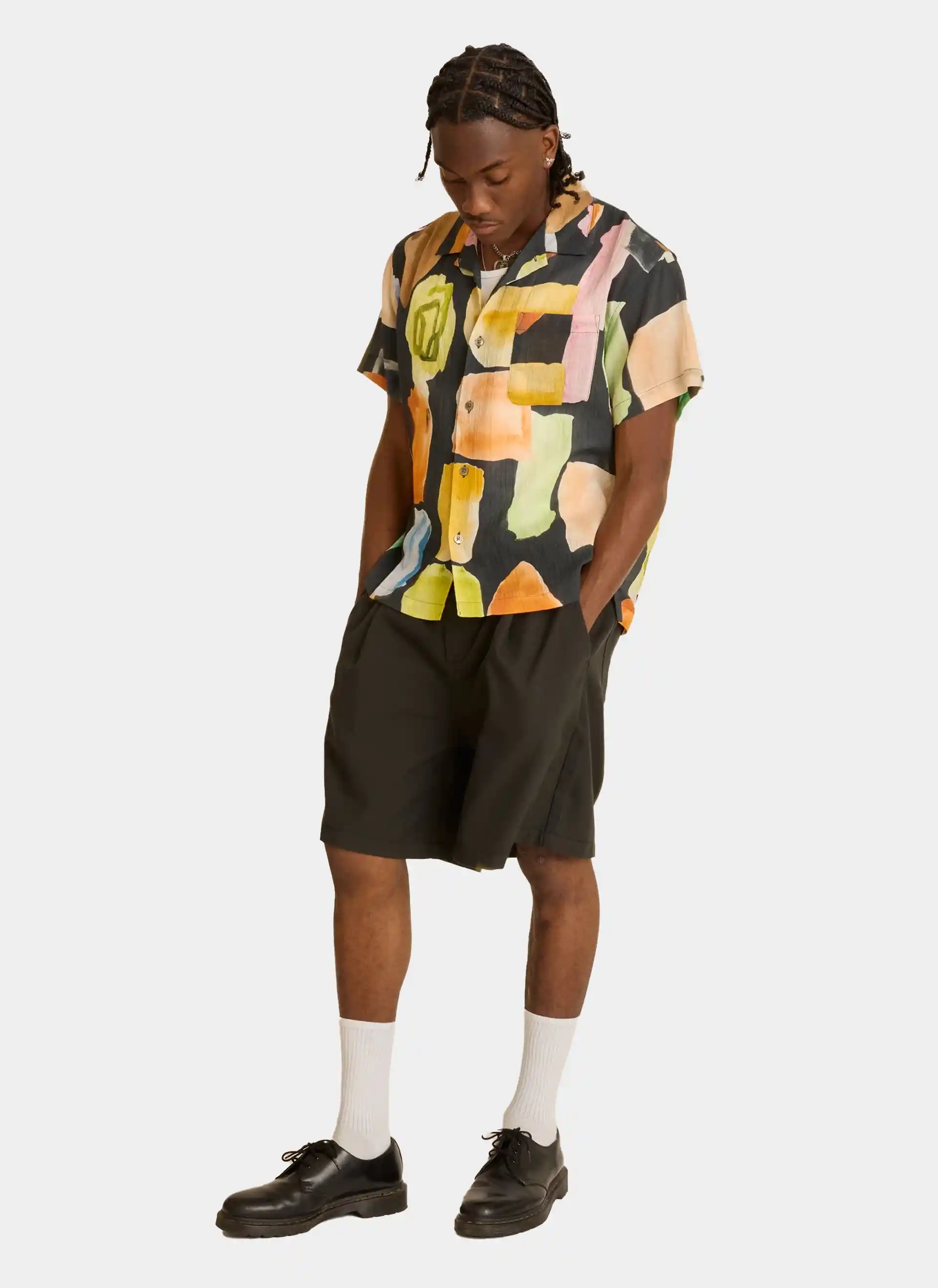 Рубашка JEMS WOVEN Black Multi