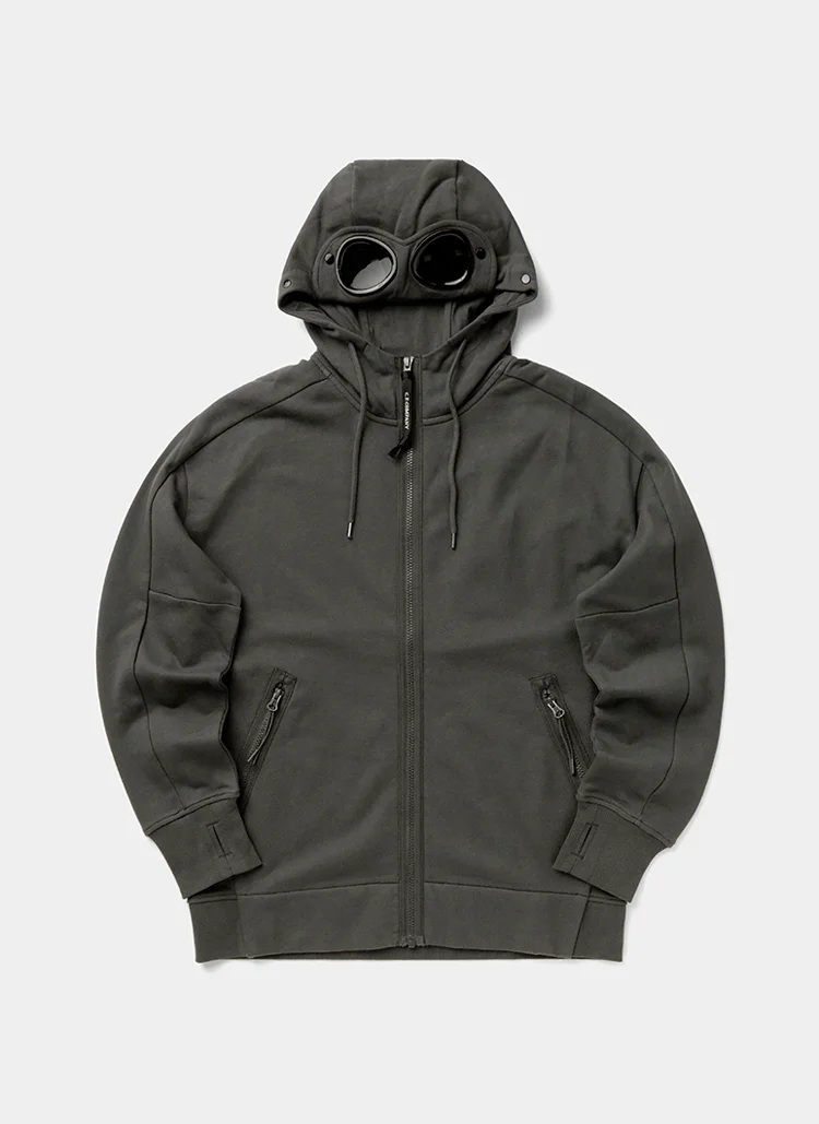 Худи на молнии Diagonal Raised Fleece Goggle Sweatshirt Dark  Shadow