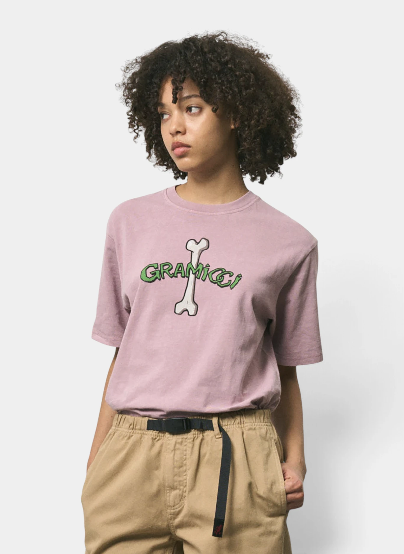 Футболка Bone Tee Pigment Dyed Pink