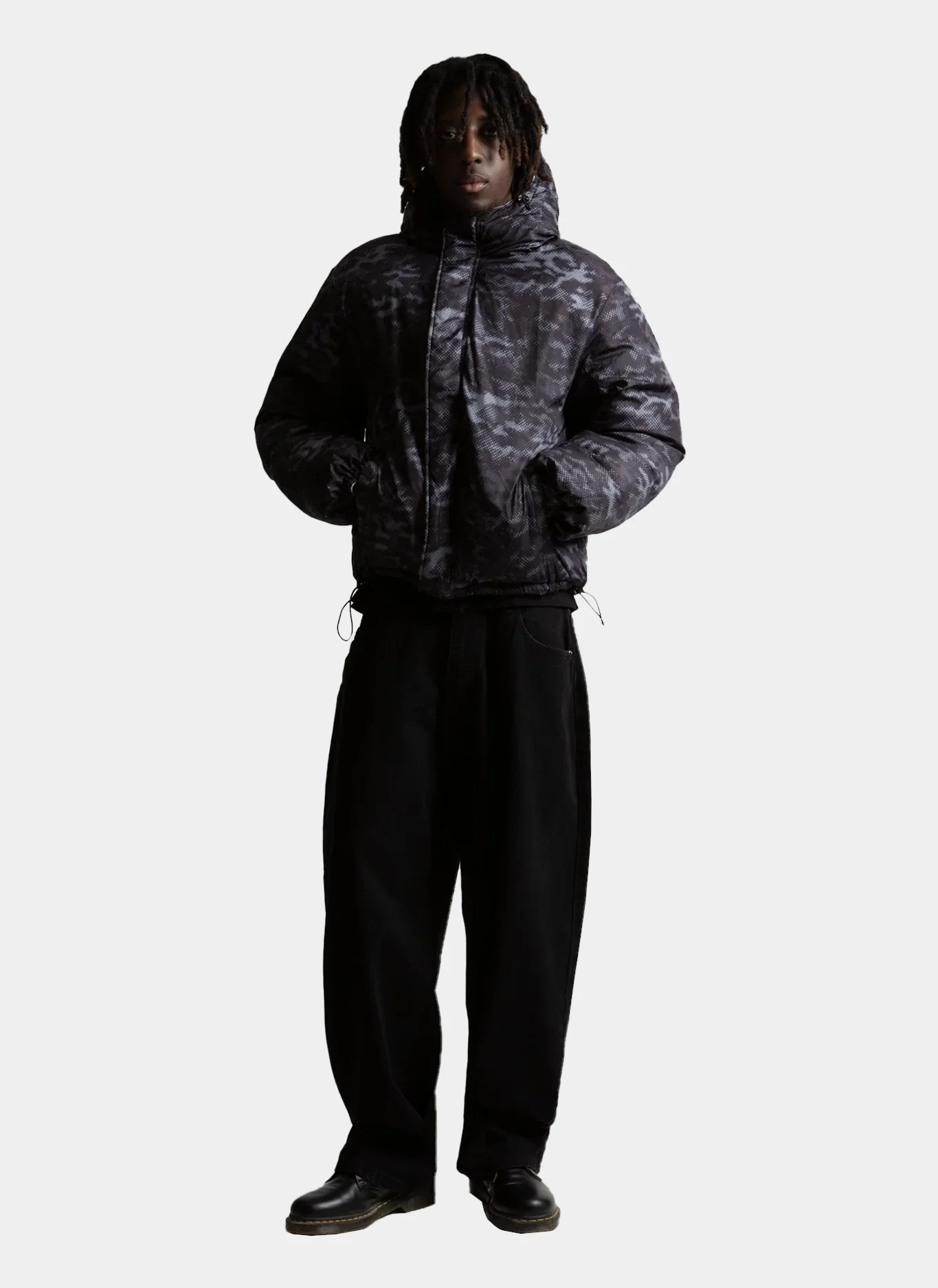 Пуховик Digicamo Reversible Puffer Jacket Camo White/Black