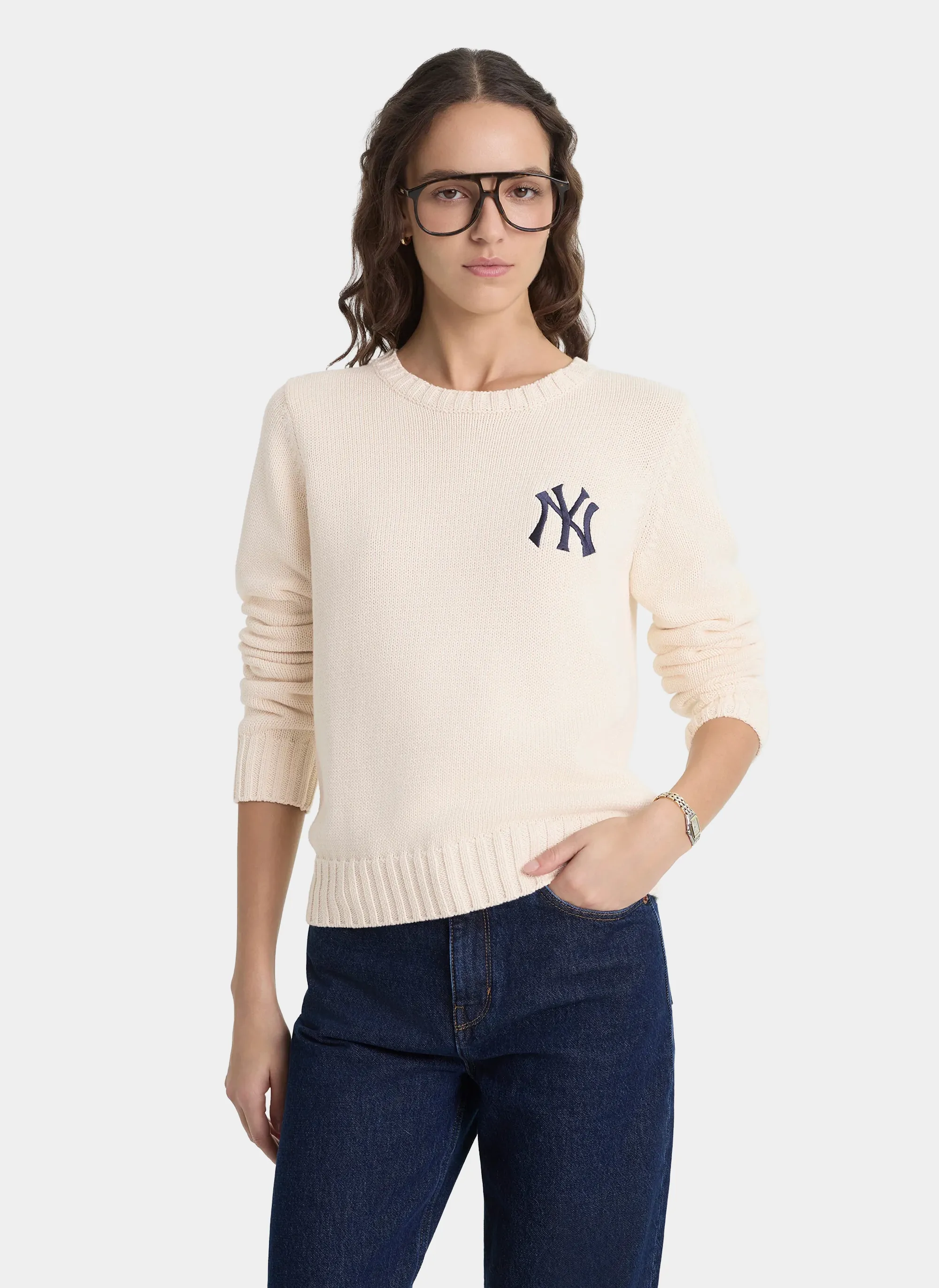 Свитер Heritage Yankees Serif Knitted Sweater Ecru