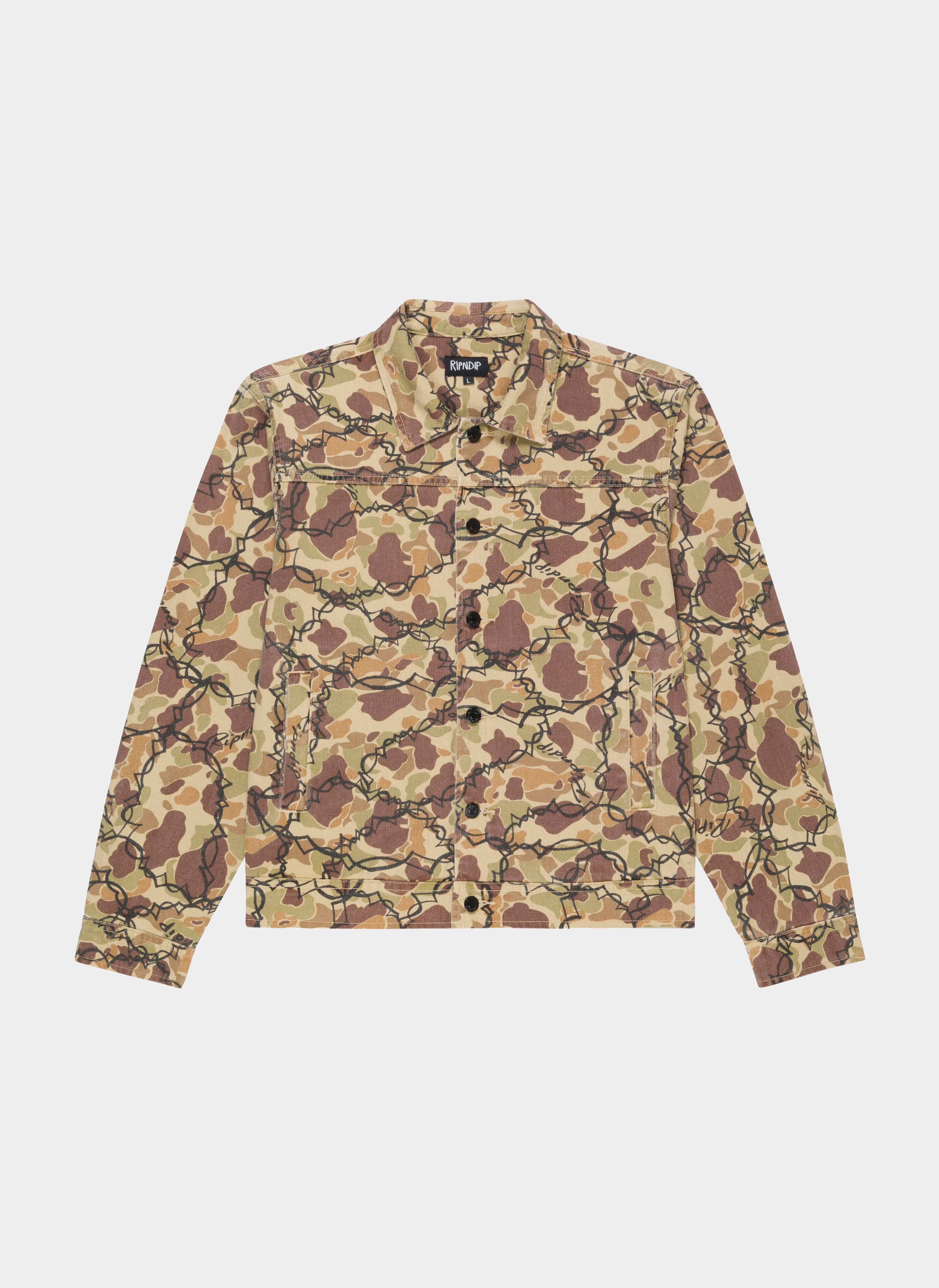 Куртка Wired Button Up Jacket Tan Camo Куртка Wired Button Up Jacket Tan Camo