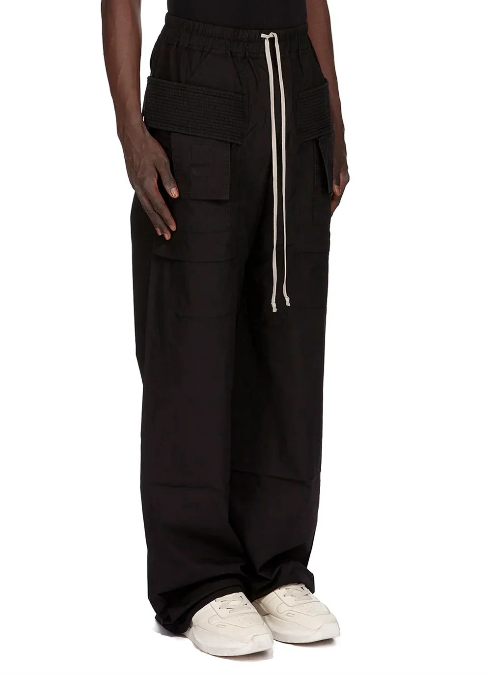 Брюки Creatch Wide Cargo Drawstring Pants Black