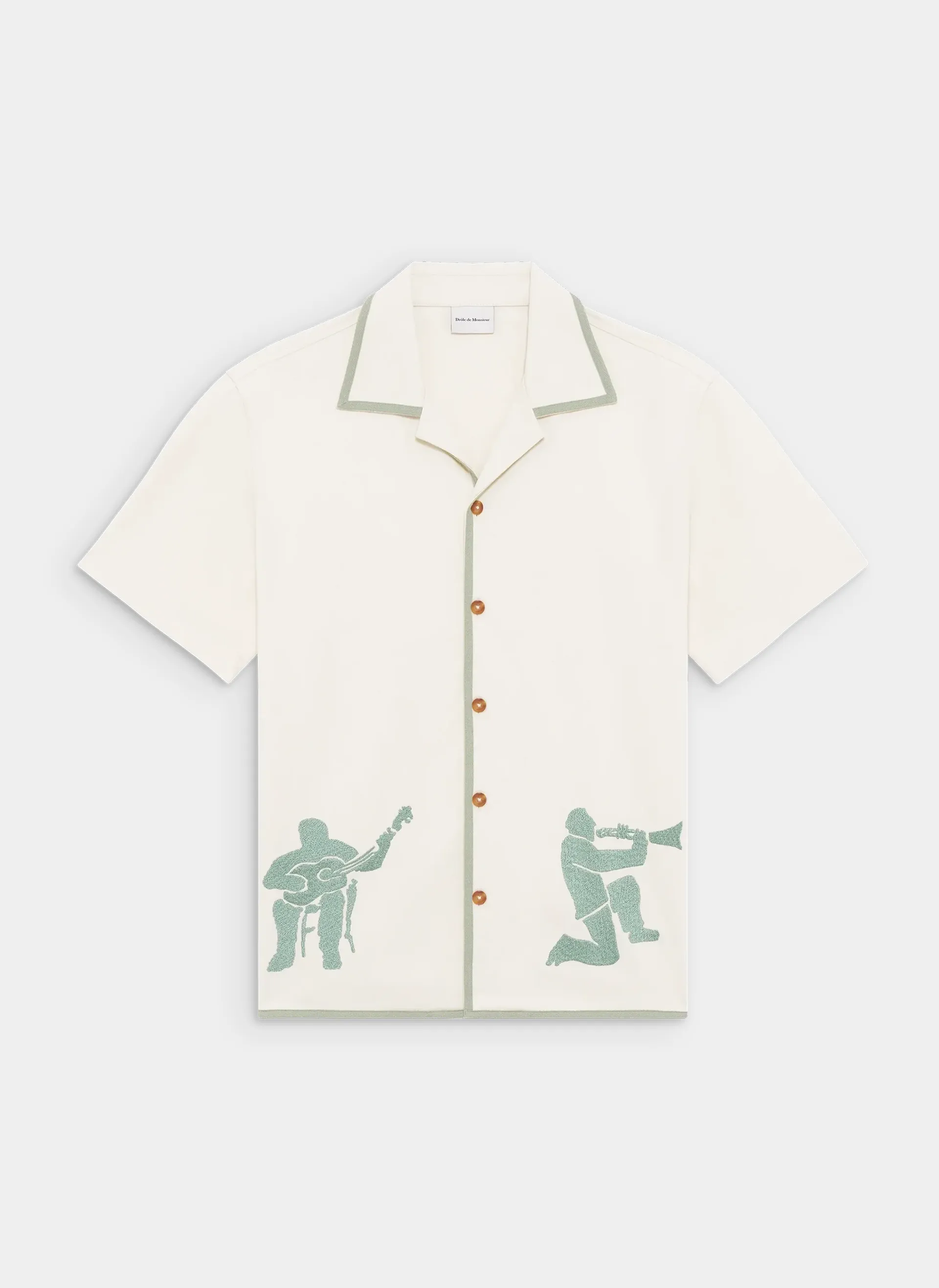 Рубашка Brodee Musiciens Off White