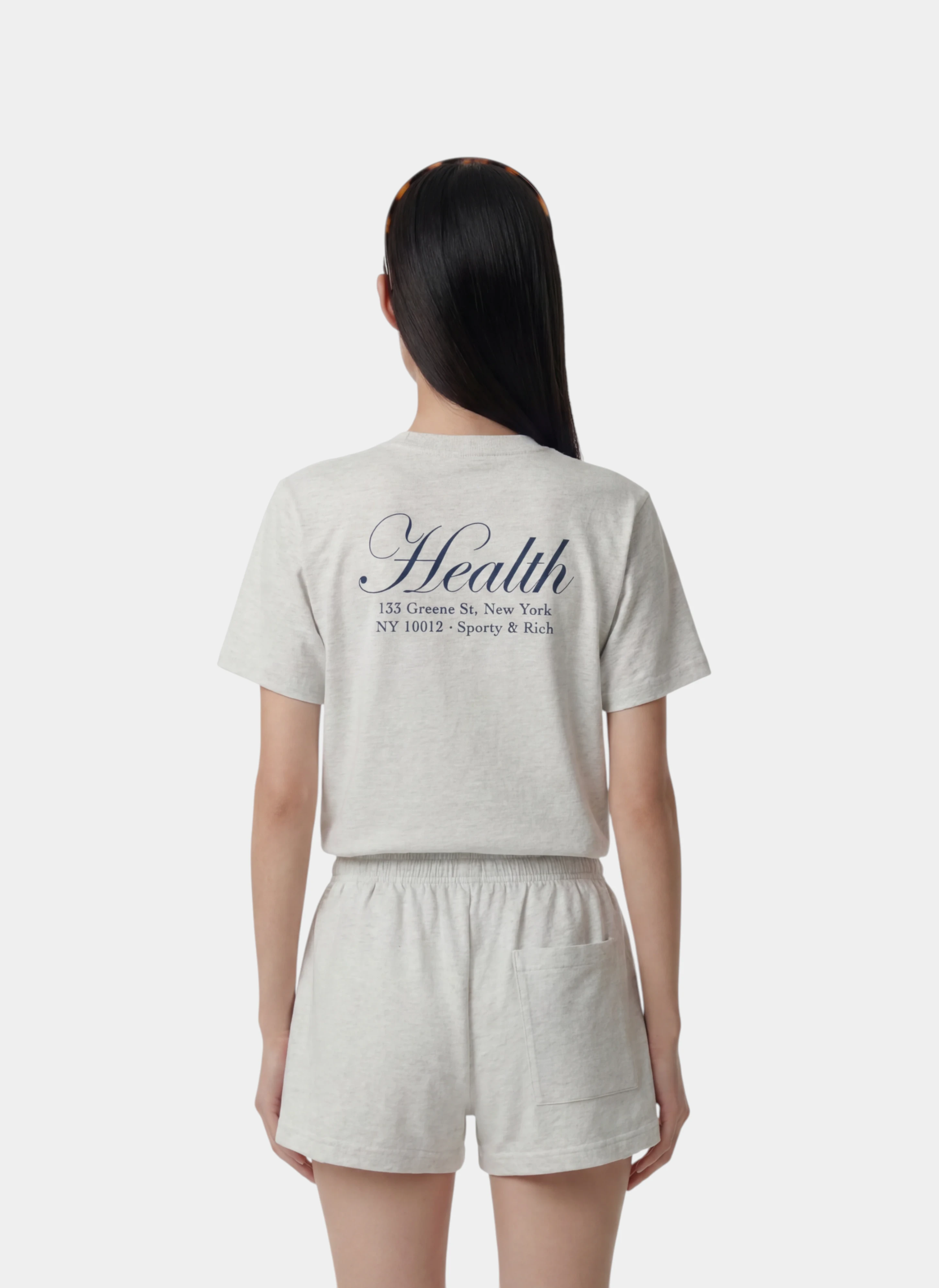 Футболка NY Health T-Shirt Heather Gray/Light Navy