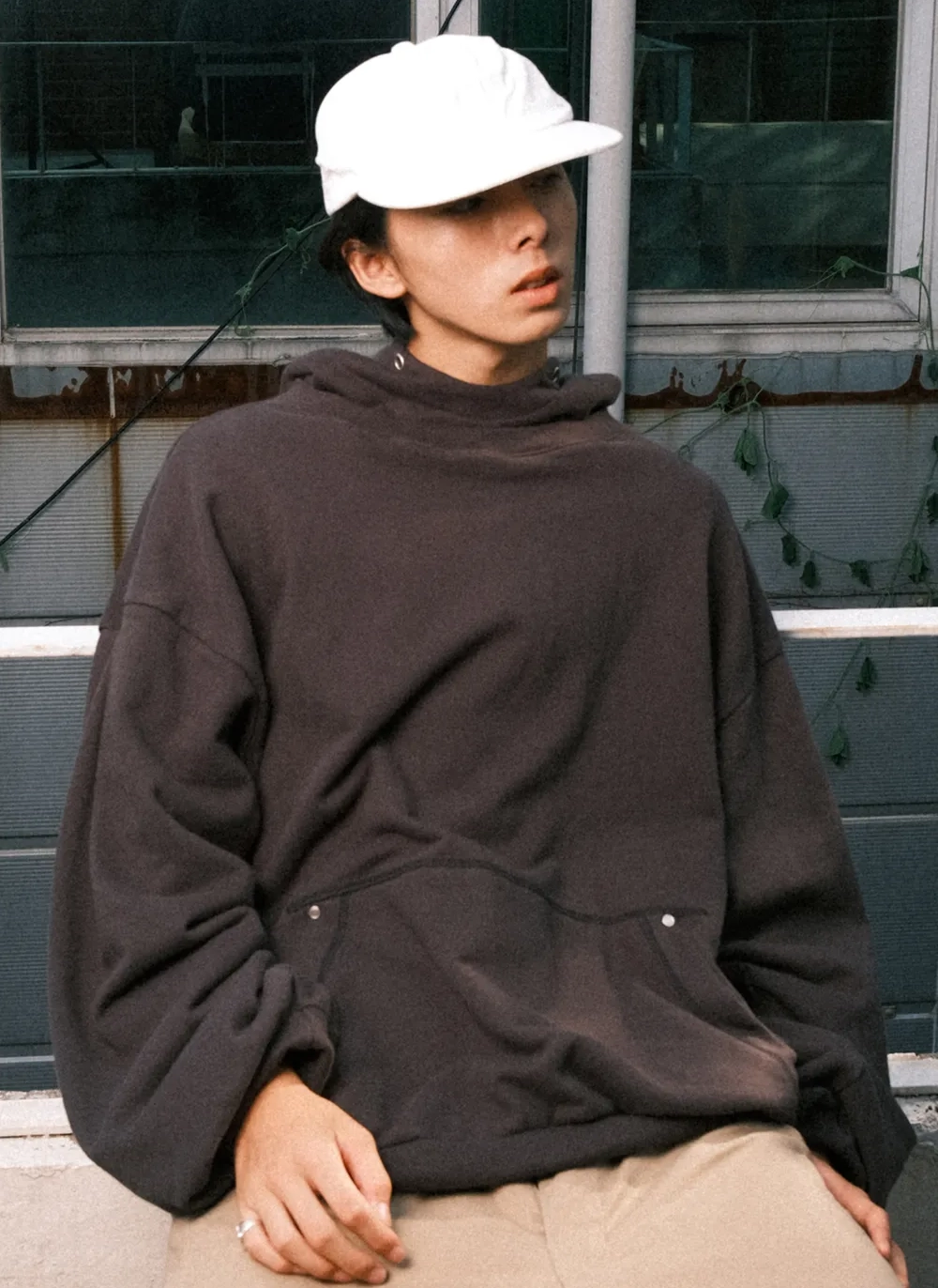 Худи Valley Layered Hoodie Dark Grey