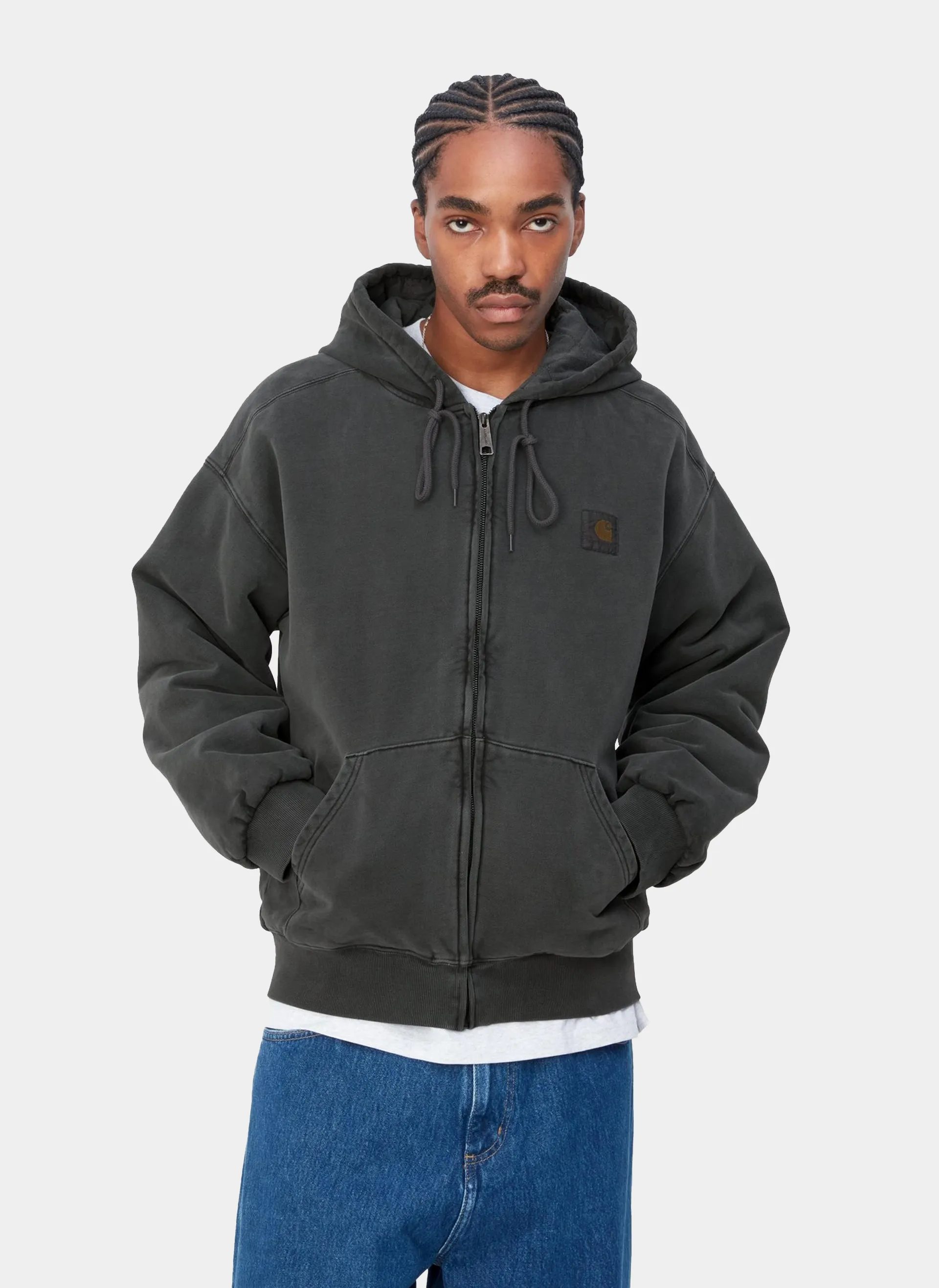 Худи на молнии Hooded Vista Jacket Black (Garment Dyed)