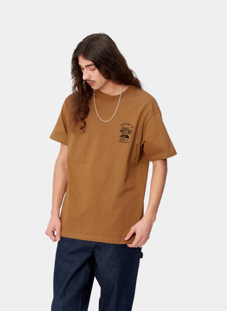 Футболка ‘S/S Icons T-Shirt’ Hamilton Brown / White