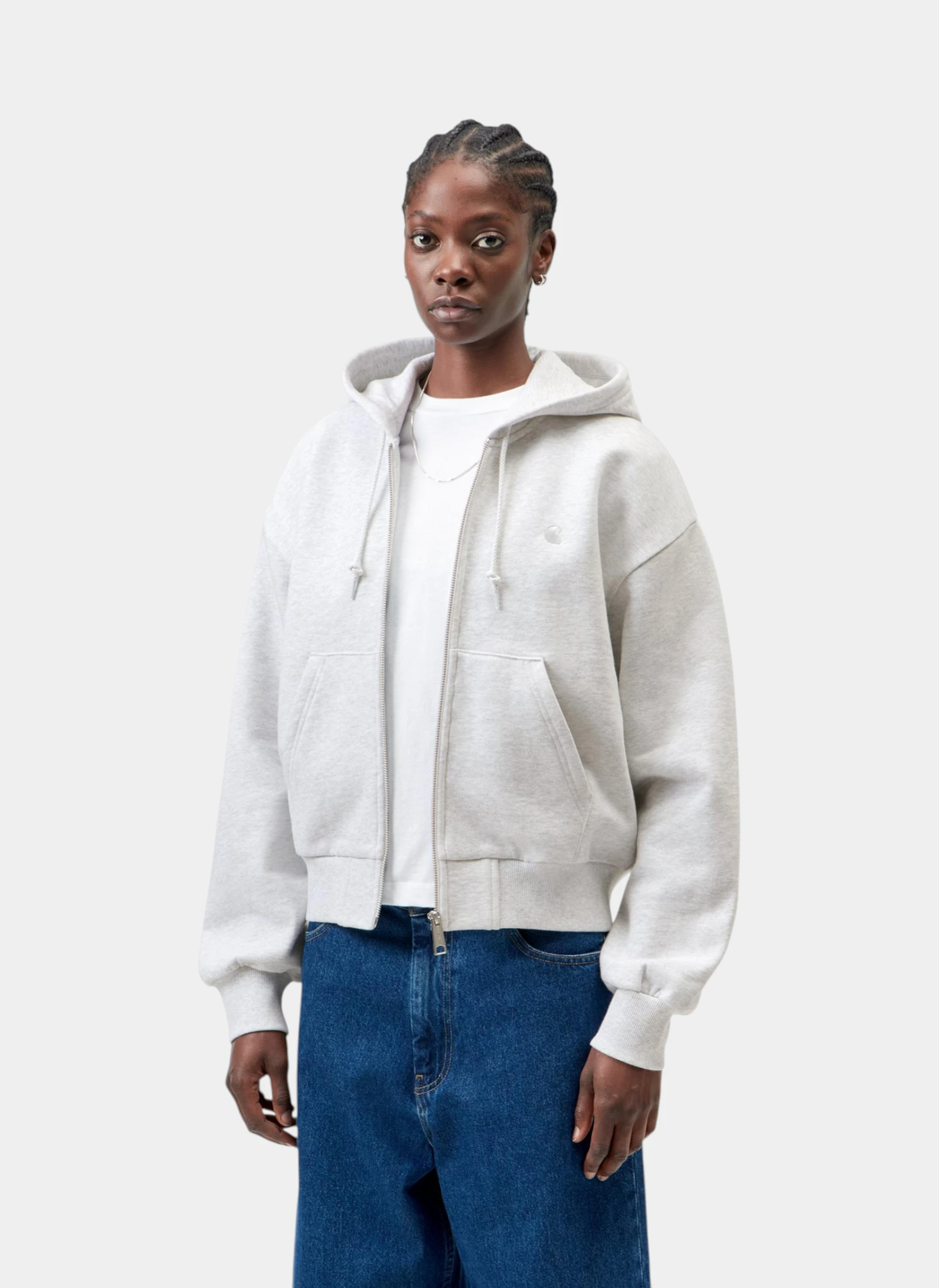 Худи на молнии женское W' Hooded Casey Jacket Ash Heather / Silver
