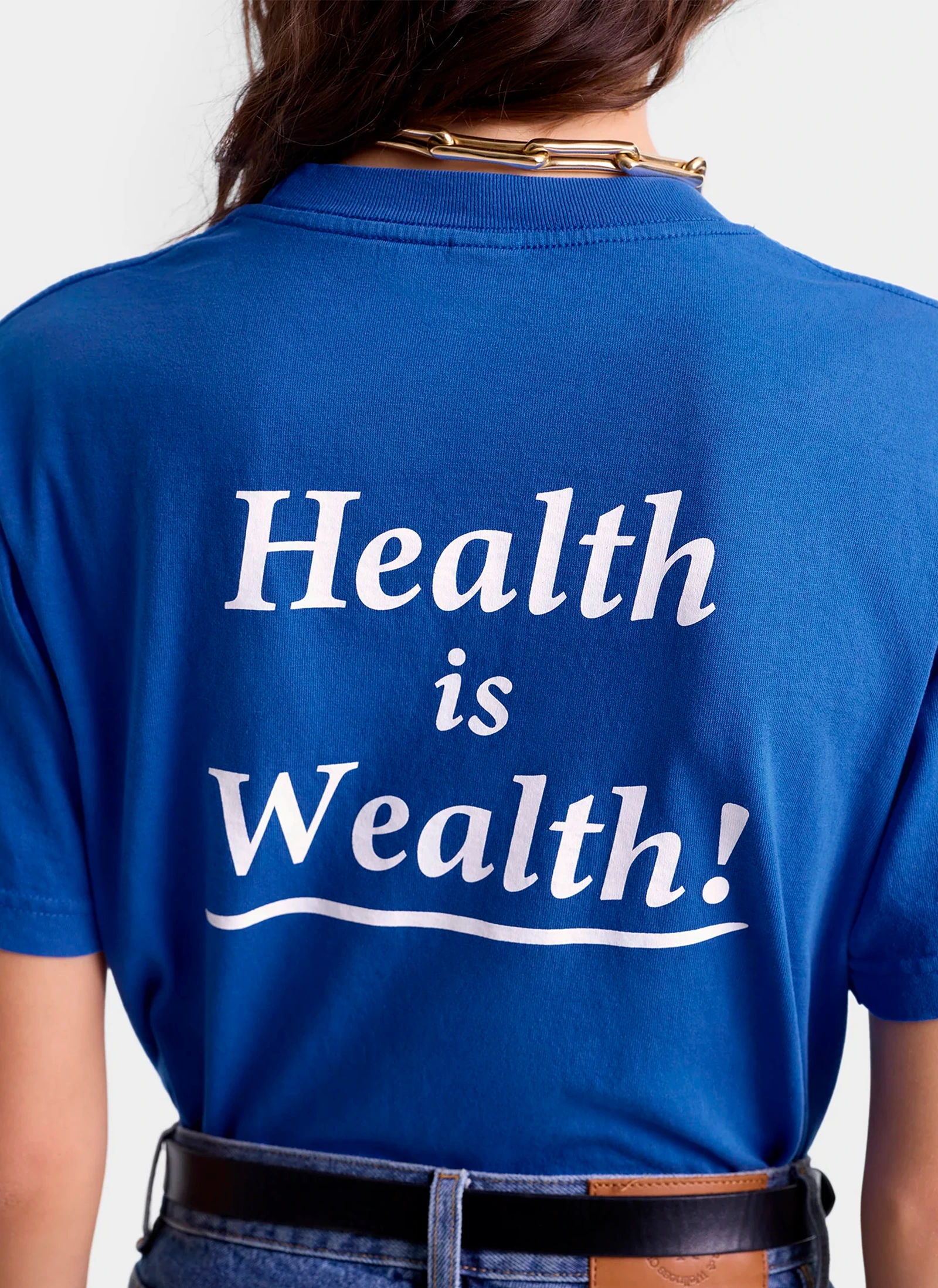 Футболка Health is Wealth T-Shirt Paris Blue