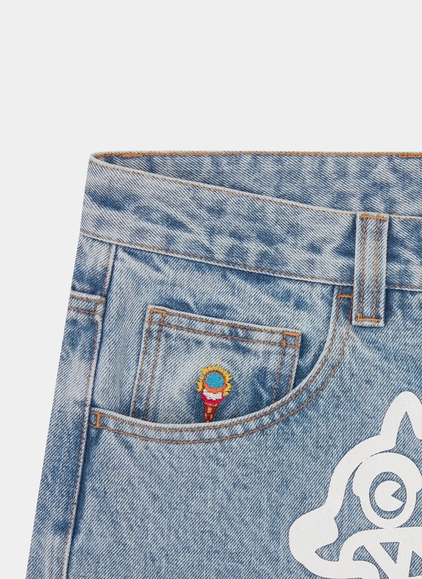 Джинсы Running Dog Triple Scoop Denim Pant Heavy Wash Blue