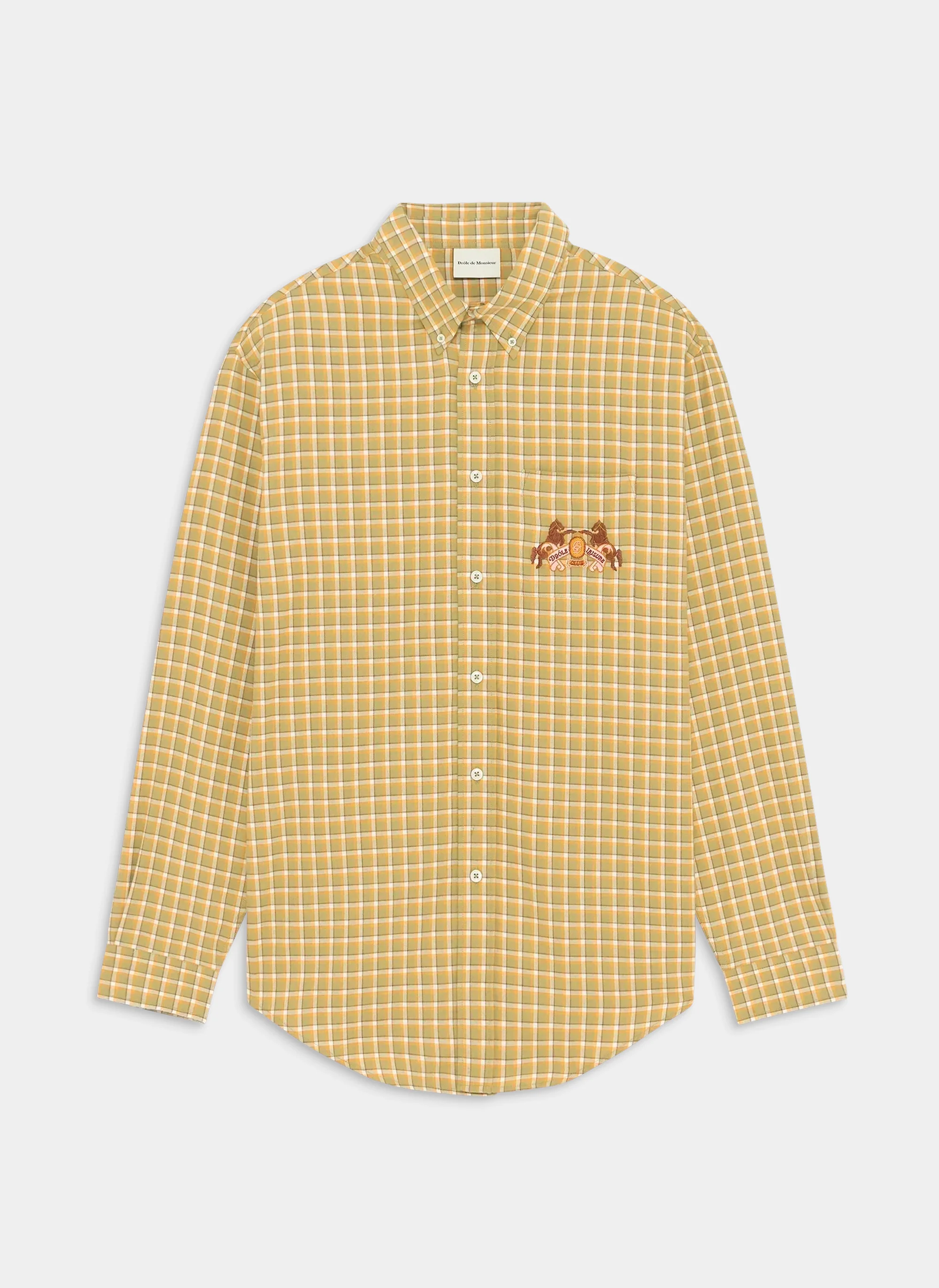 Рубашка La Chemise Emblème Cheval Kaki