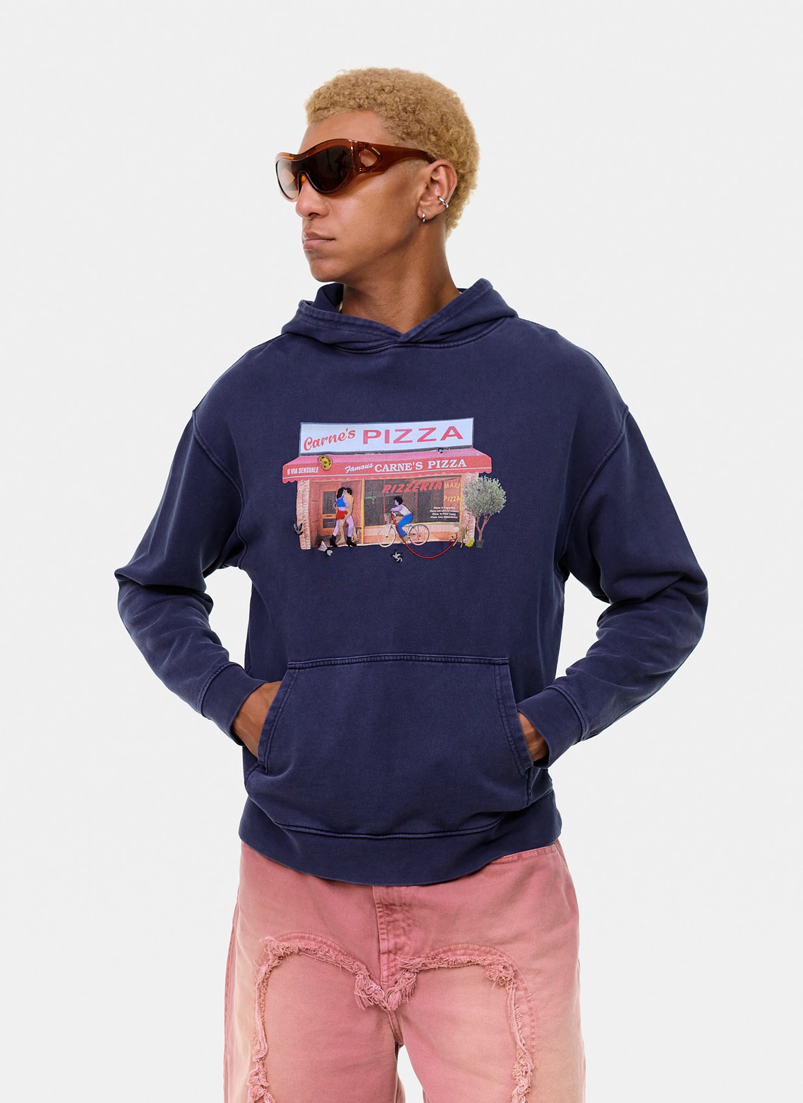 Толстовка Hot Slice Hoodie Navy