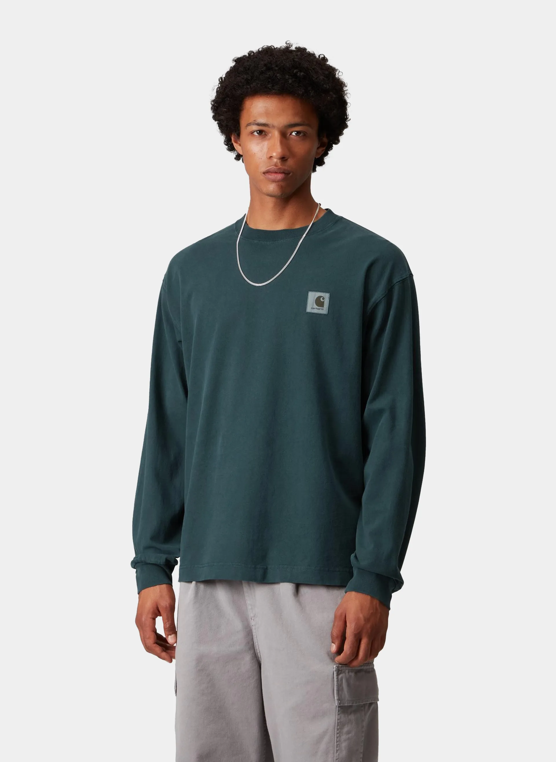 Лонгслив L/S Vista T-Shirt Deep Lagoon (Garment Dyed)