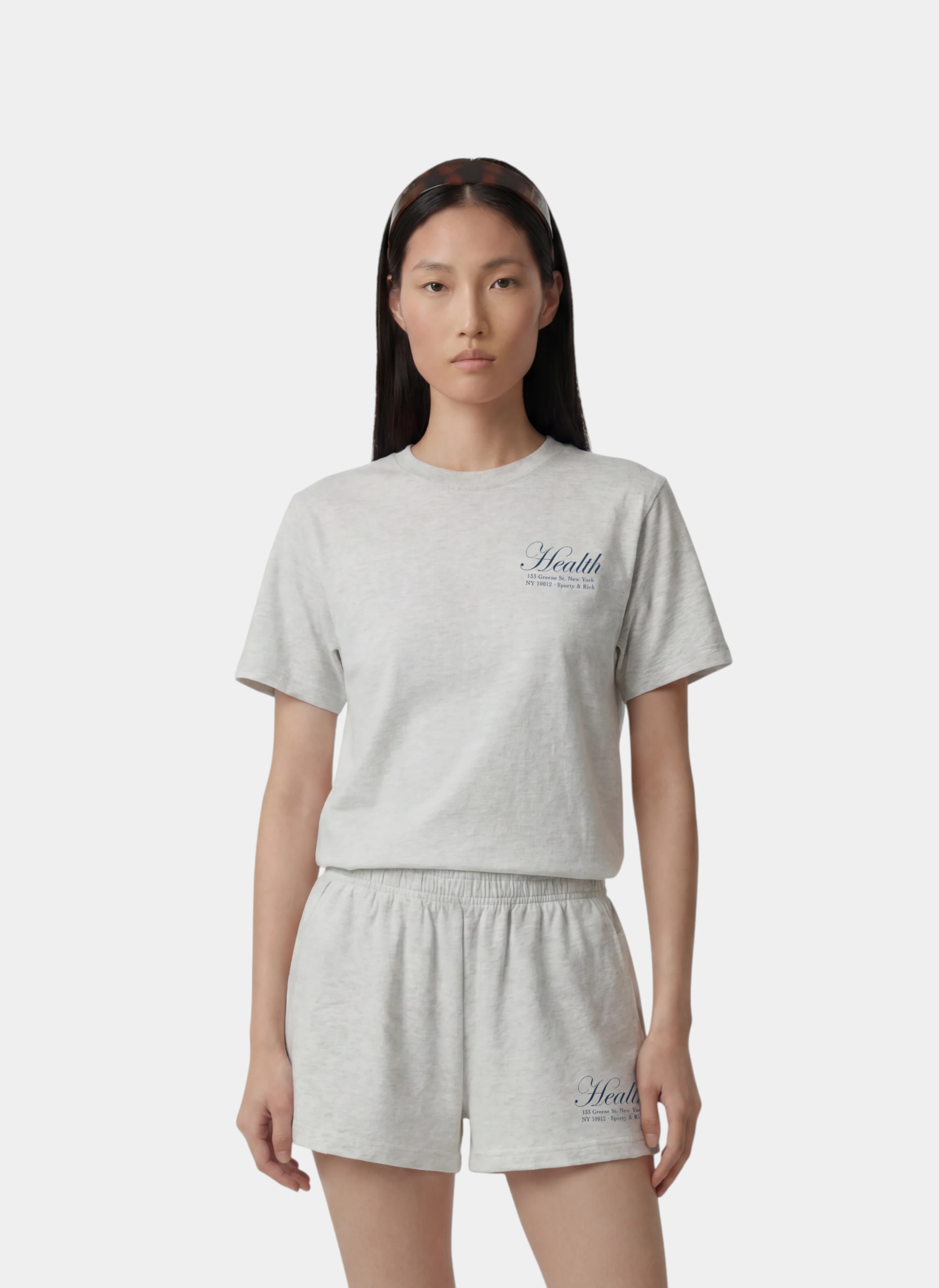 Футболка NY Health T-Shirt Heather Gray/Light Navy