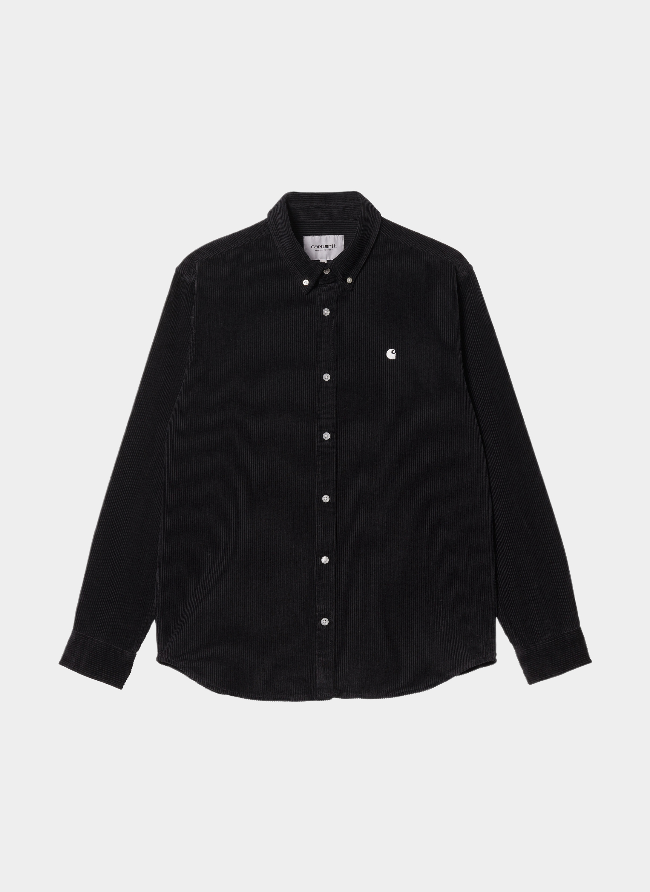 Рубашка ‘L/S Madison Fine Cord Shirt’ Black / White Рубашка ‘L/S Madison Fine Cord Shirt’ Black / White