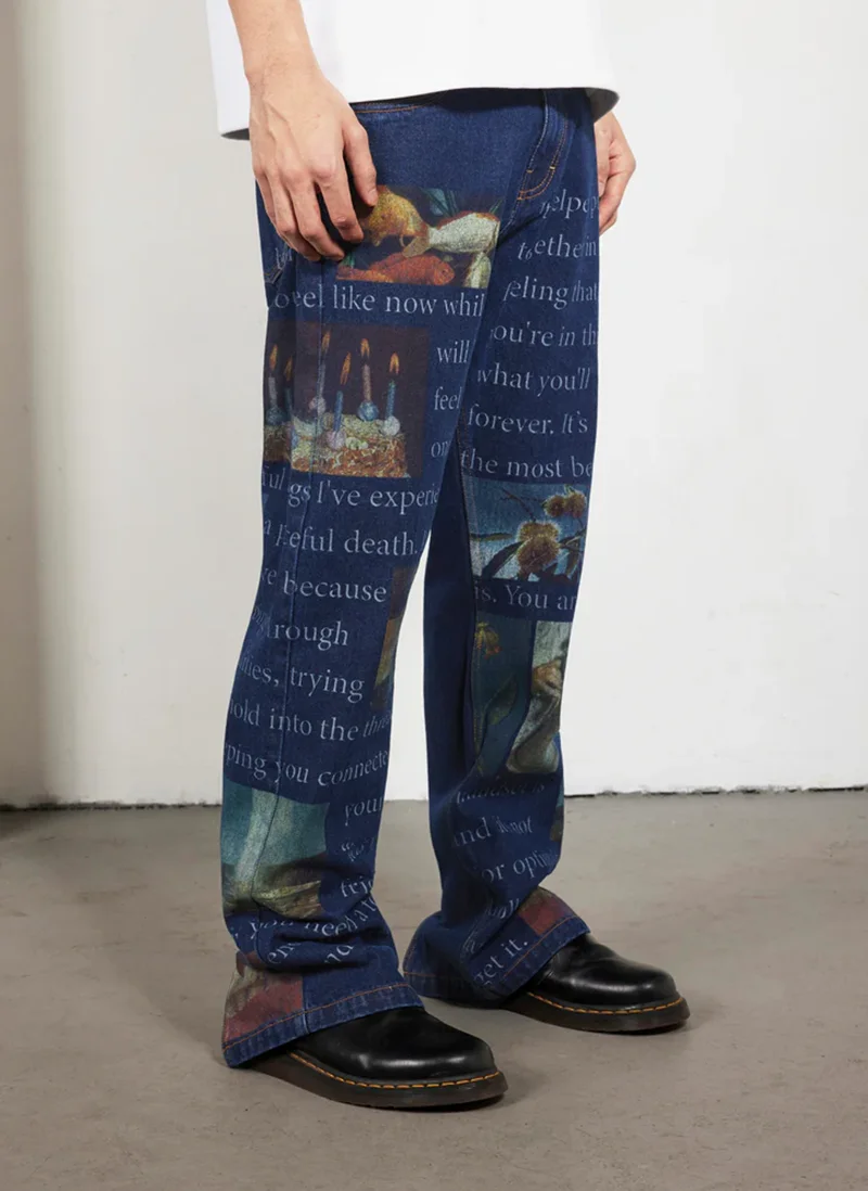 Джинсы Connection Straight Leg Jeans  Washed Indigo