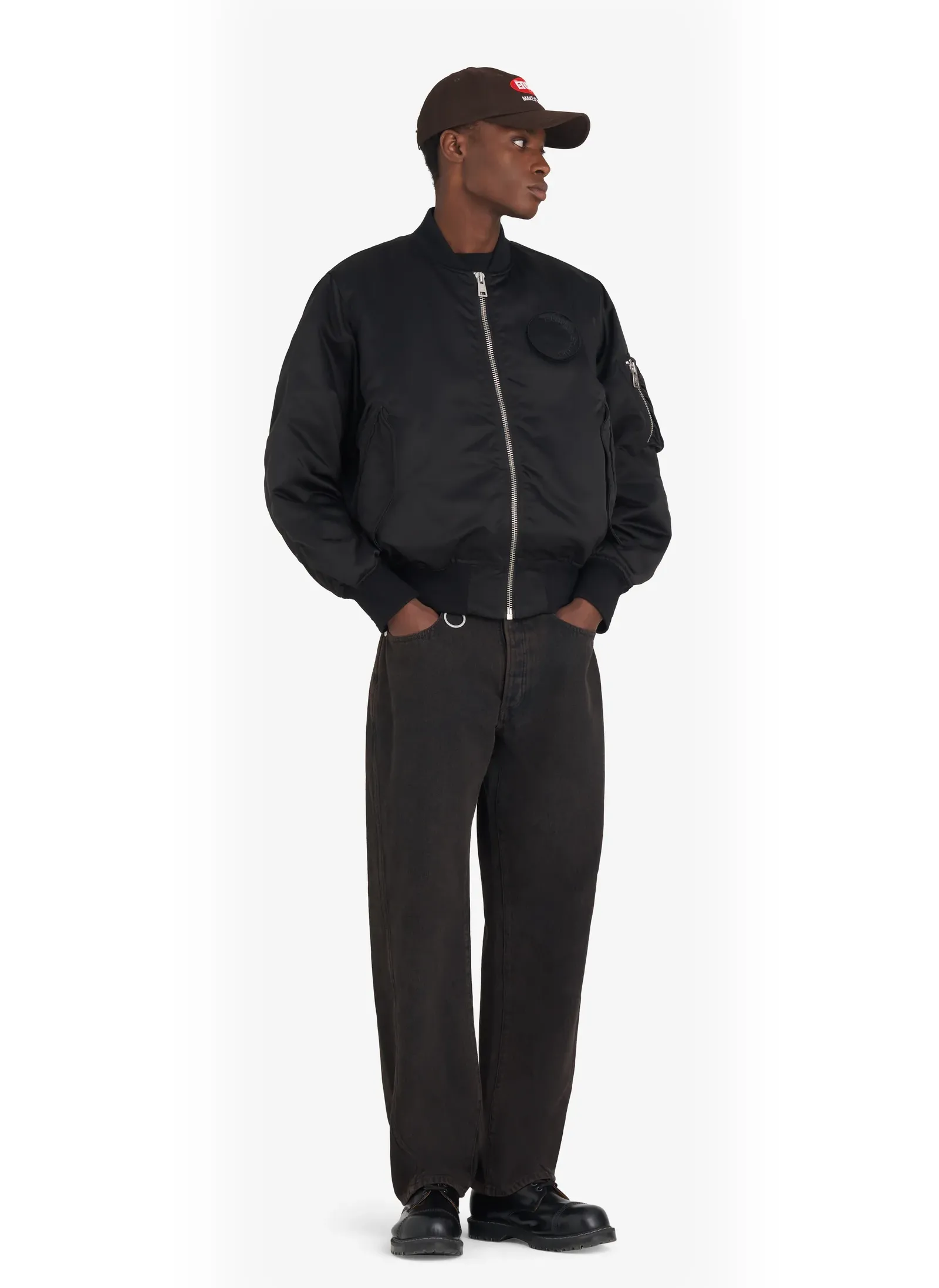 Бомбер Nylon Bomber Jacket Black