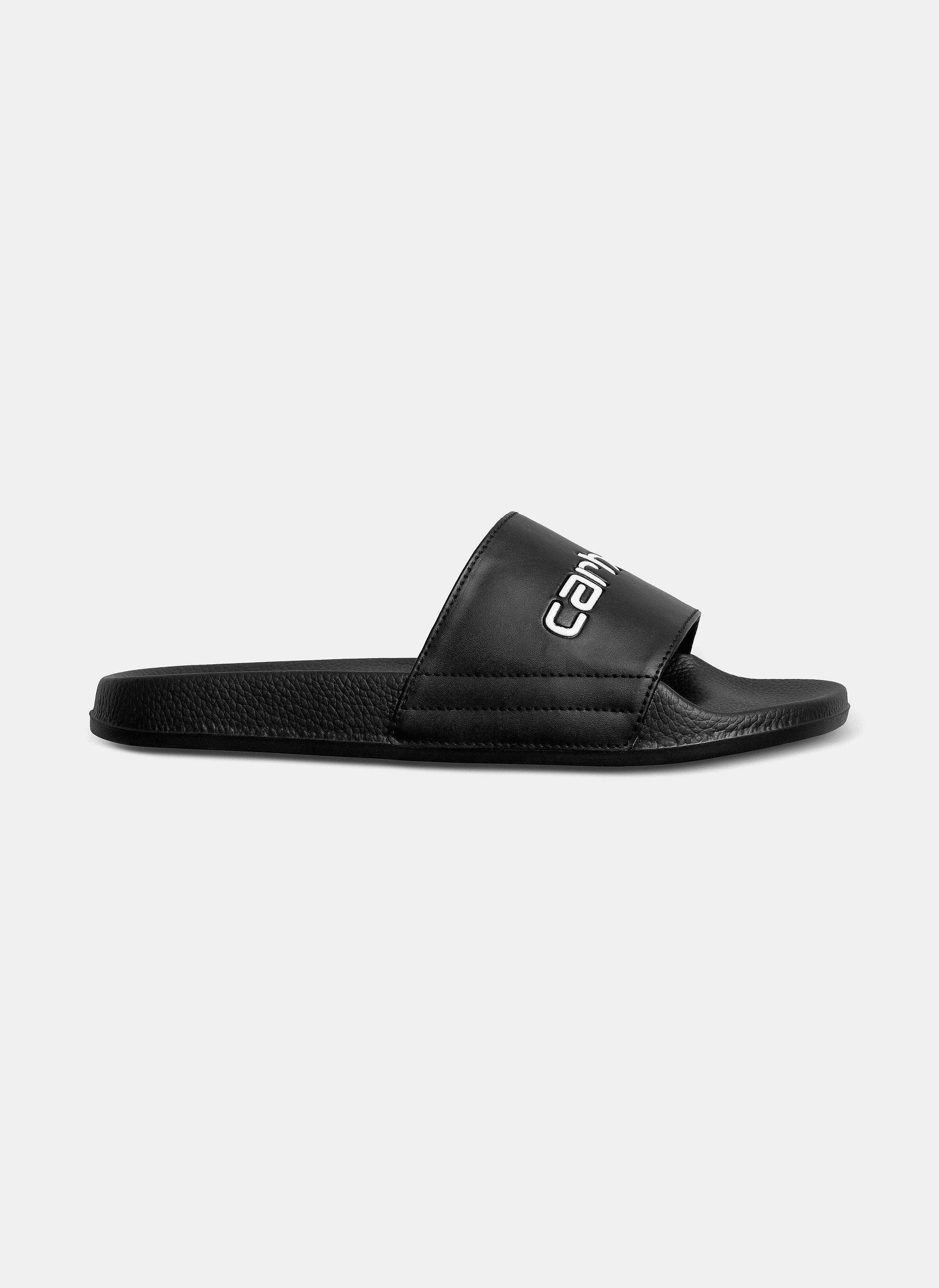Слайды Carhartt Wip Slippers Black / White