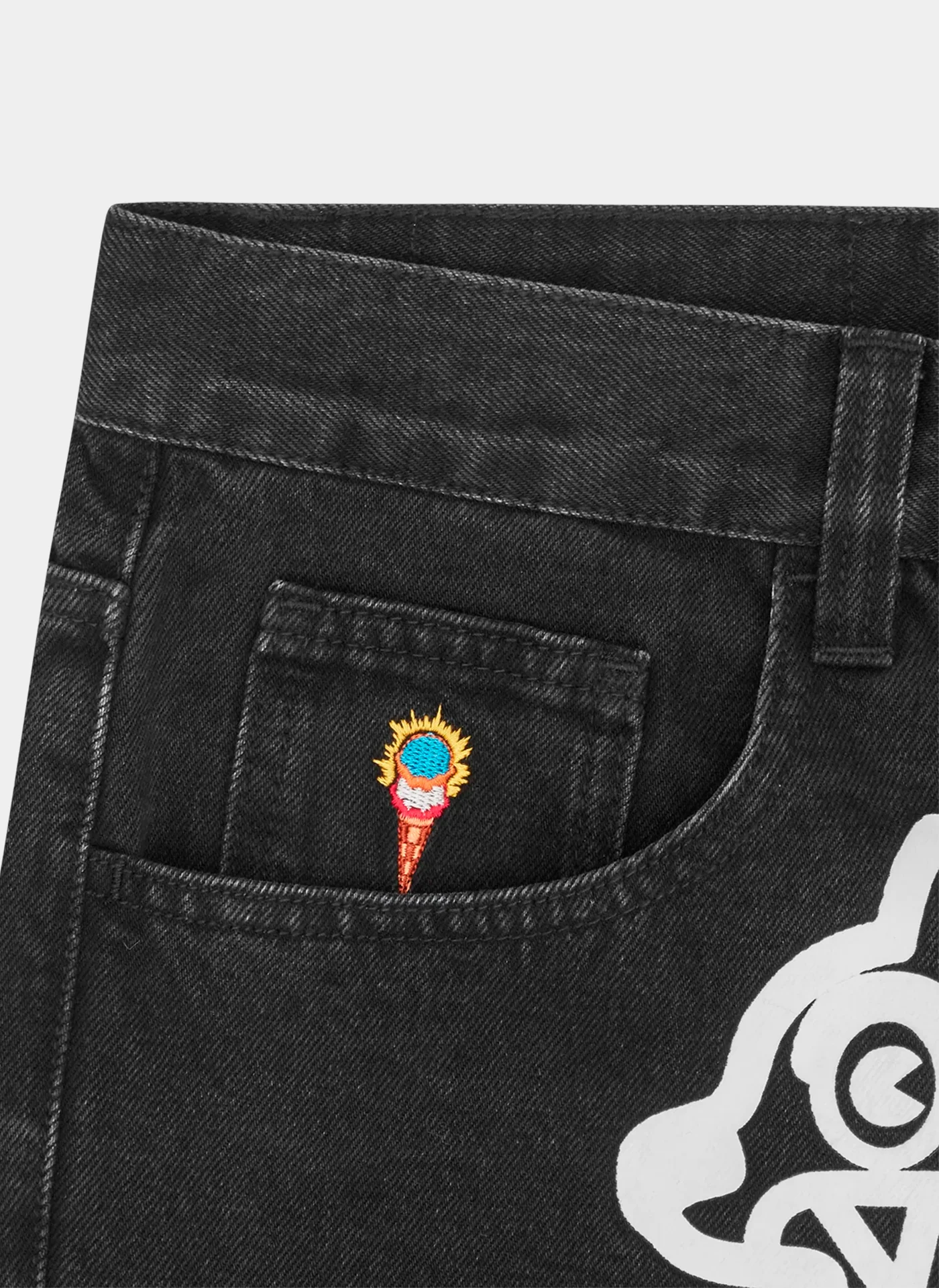 Джинсы Running Dog Triple Scoop Denim Pants Black