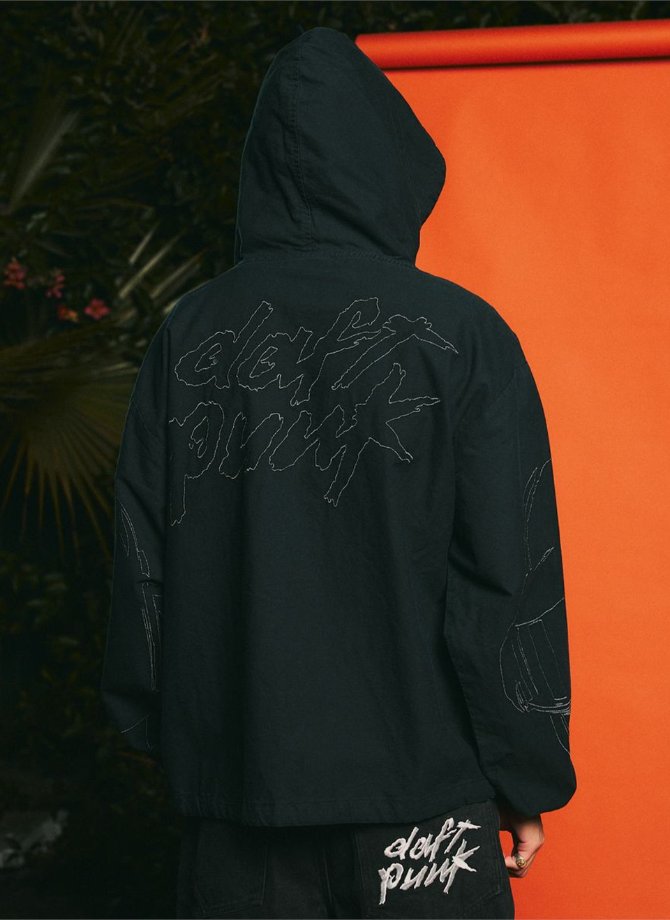Худи на молнии Pleasures x Daft Punk Digital Zip Poncho Hoodie Black