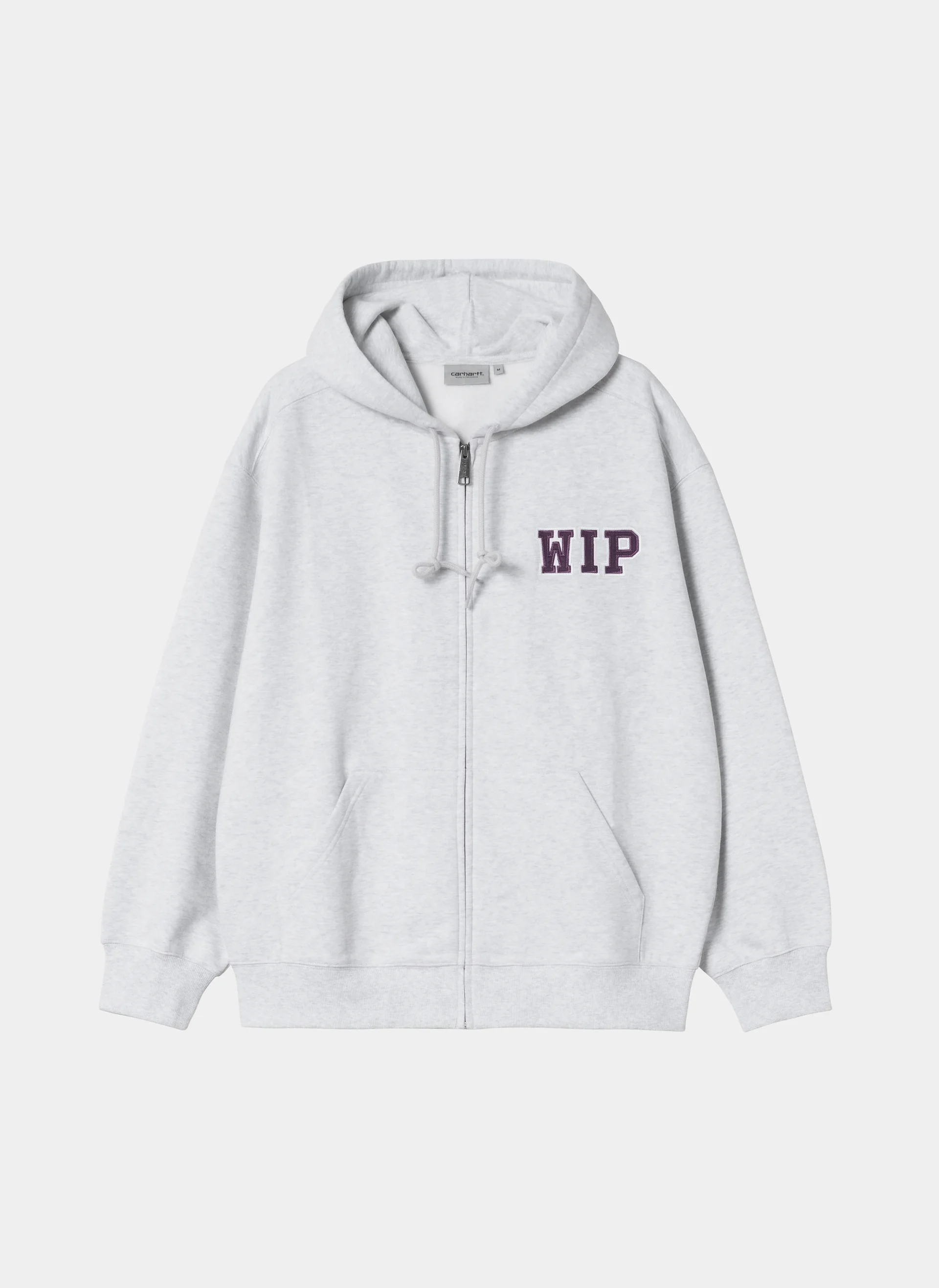 Худи на молнии Hooded Mini Wip Sweat Jacket Ash Heather (Stone Washed)