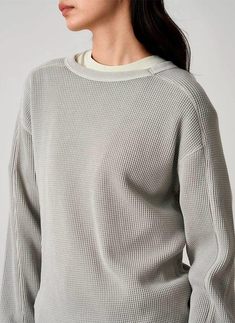 Свитшот Waffle Crew Pewter