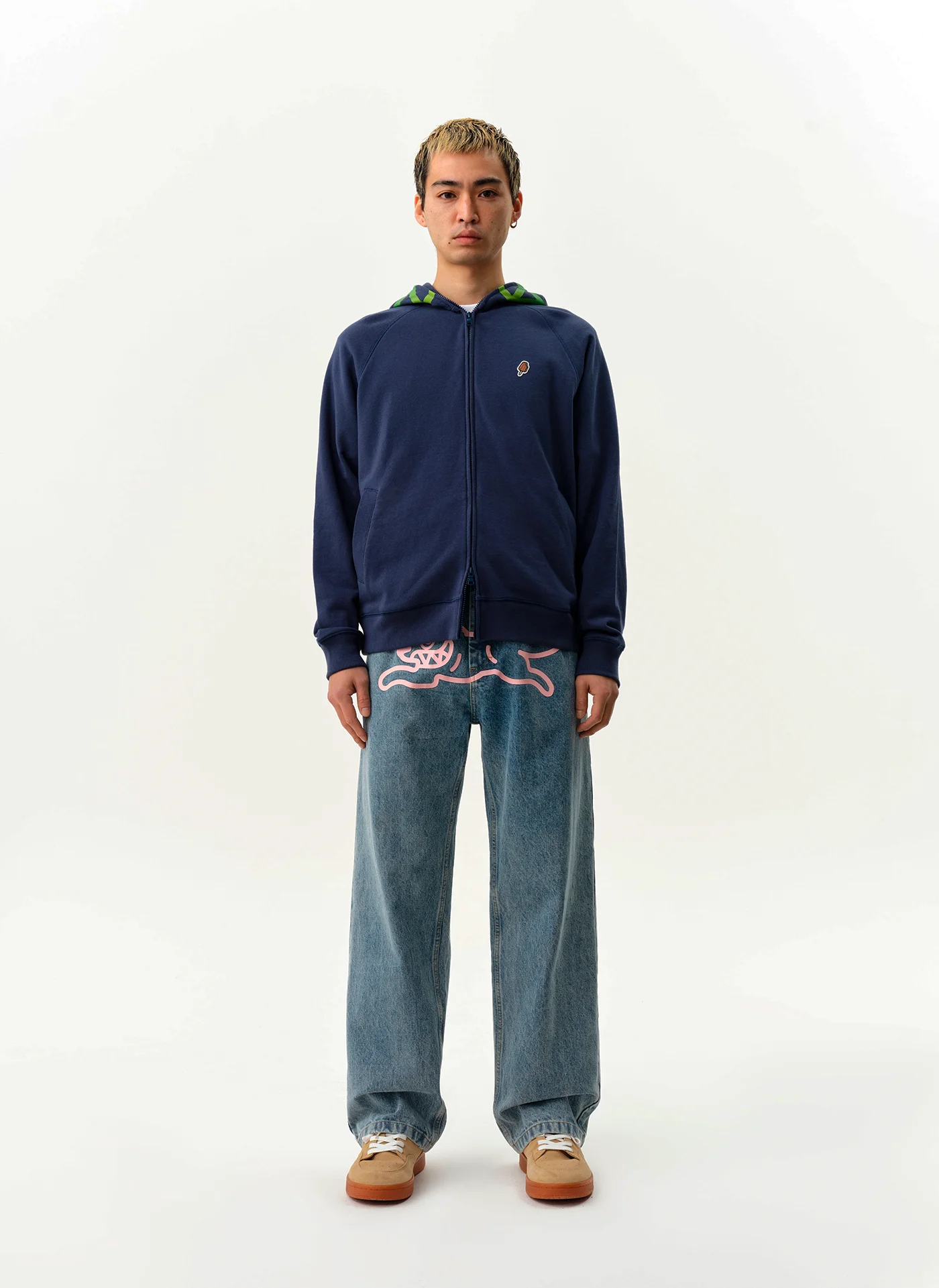 Джинсы Running Dog Triple Scoop Denim Pants Heavy Wash Blue