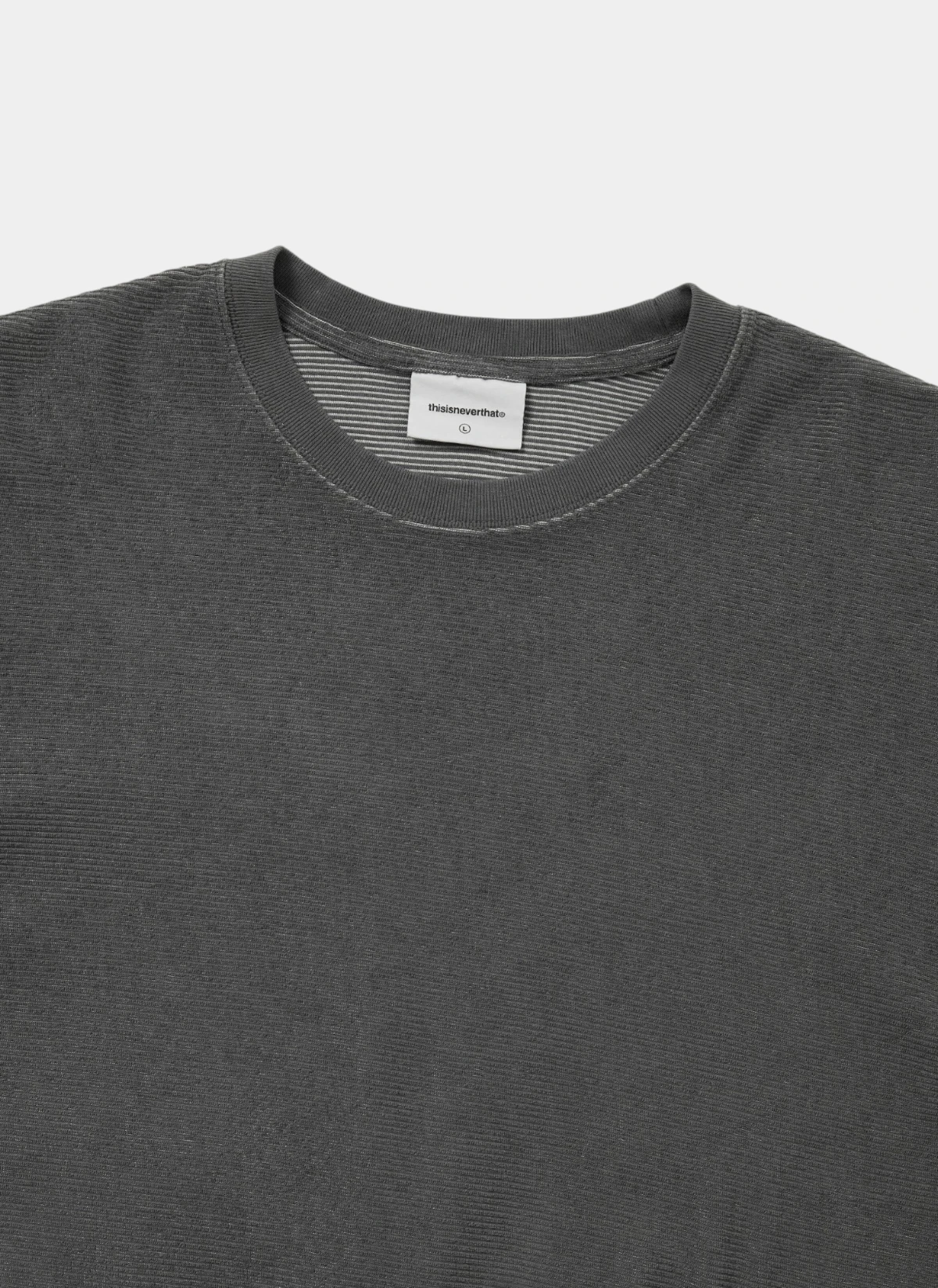 Лонгслив C-Logo Wale L/S Tee Charcoal