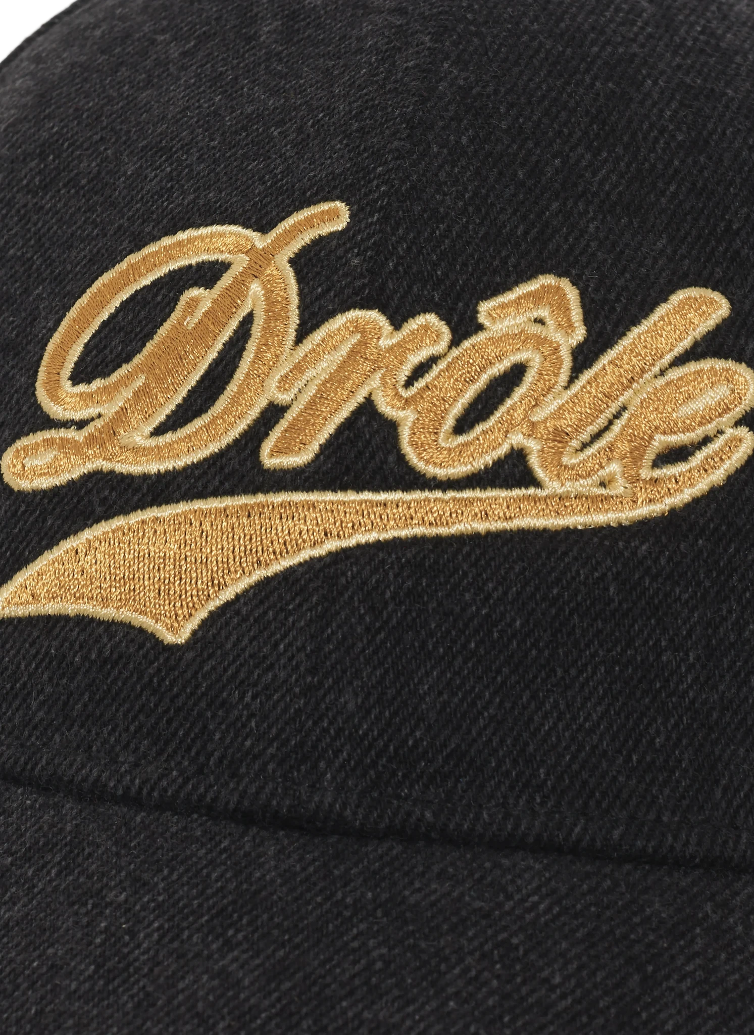 Кепка Drôle Embroidered Denim Cap Black