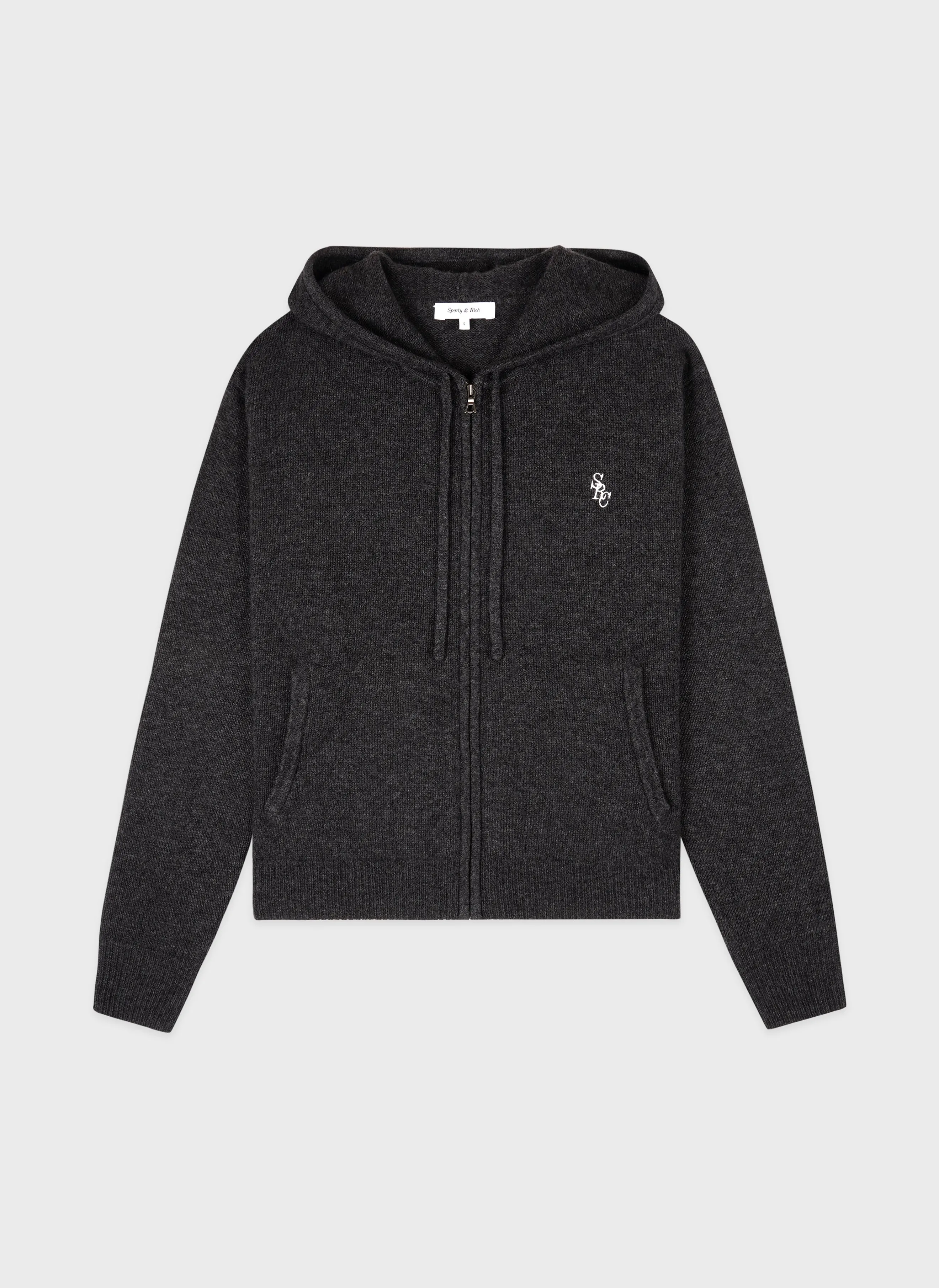 Худи на молнии SRC Cashmere Zip Hoodie Dark Grey