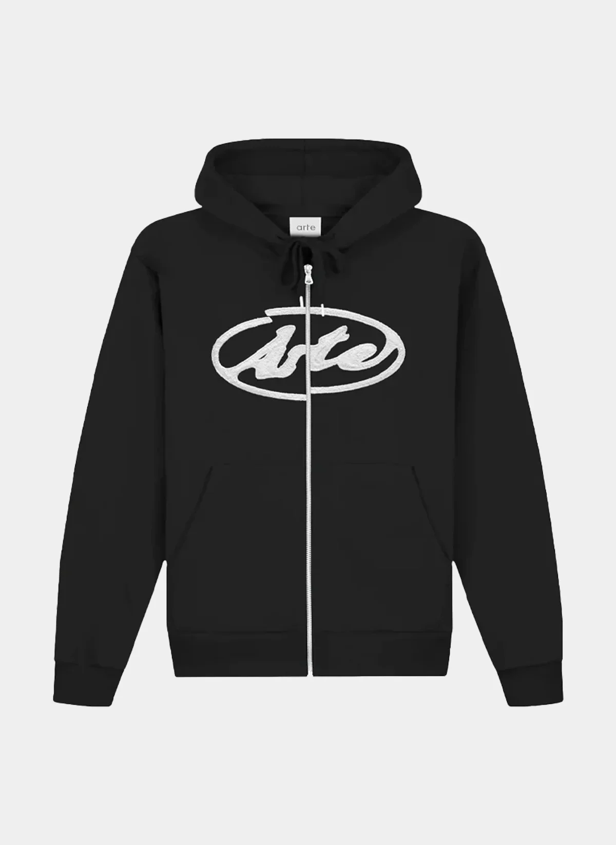 Худи на молнии Circle Logo Zip Hoodie Black
