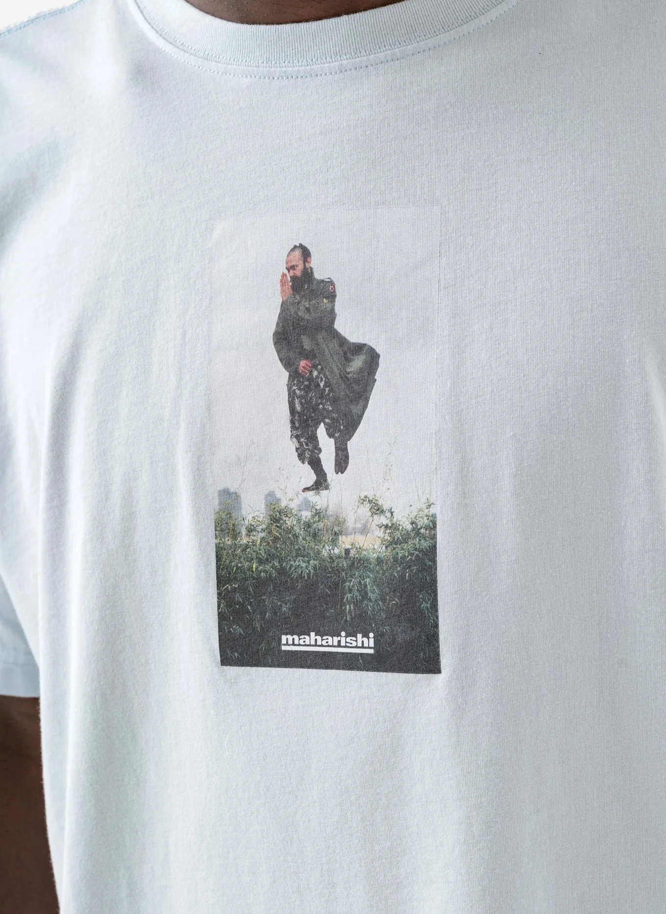 Футболка Mark Lebon Blechman S/S T-Shirt  Ice Blue