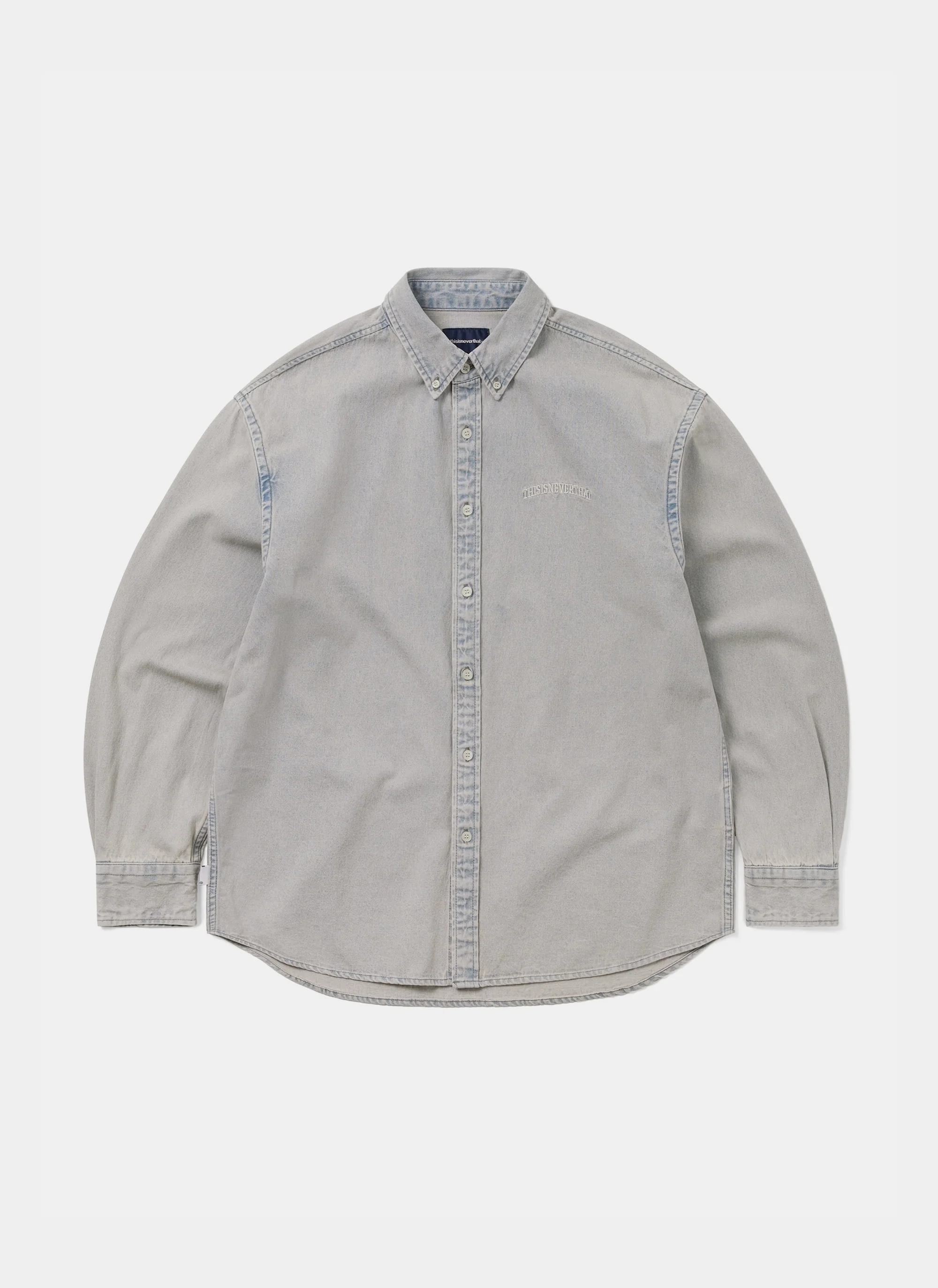 Рубашка TNT Washed Denim Shirt Lavender
