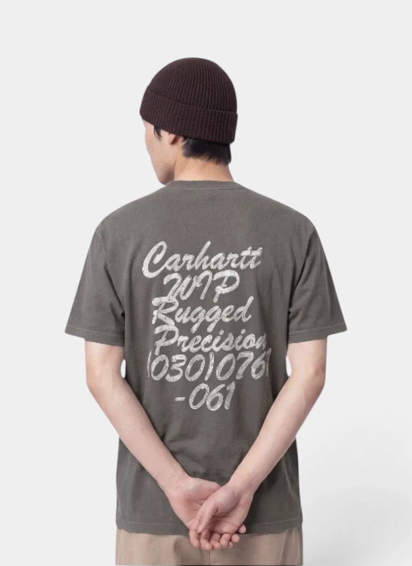 Футболка S/S Hatching Script T-Shirt Black (Garment Dyed)
