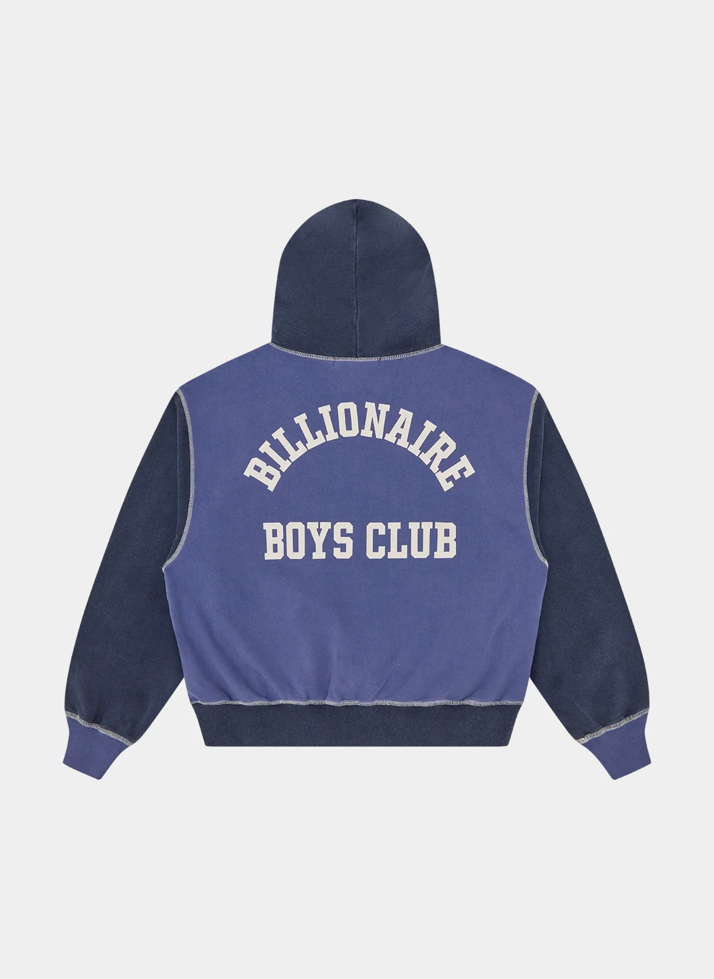 Худи На Молнии Indigo Oversized College Zip Through Indigo