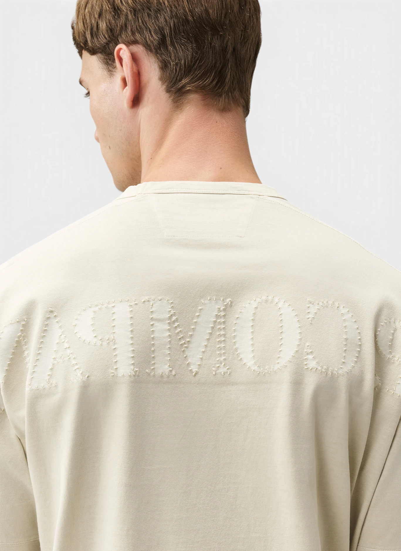 Футболка Open End 20/1 Jersey Short Sleeve Logo T-Shirt Silver Birch