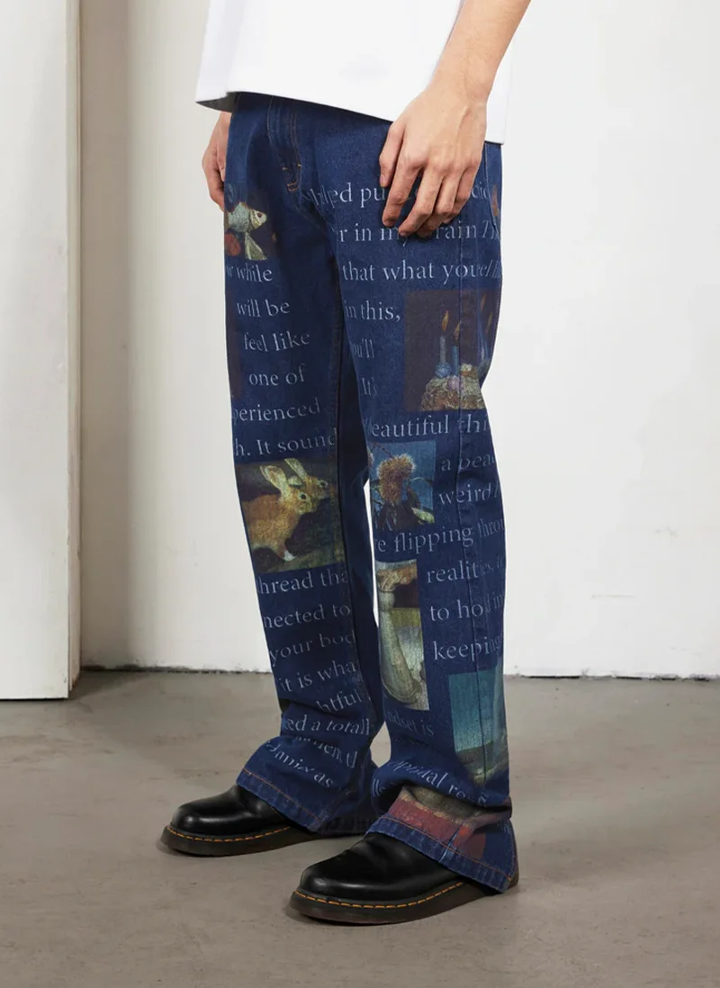 Джинсы Connection Straight Leg Jeans  Washed Indigo