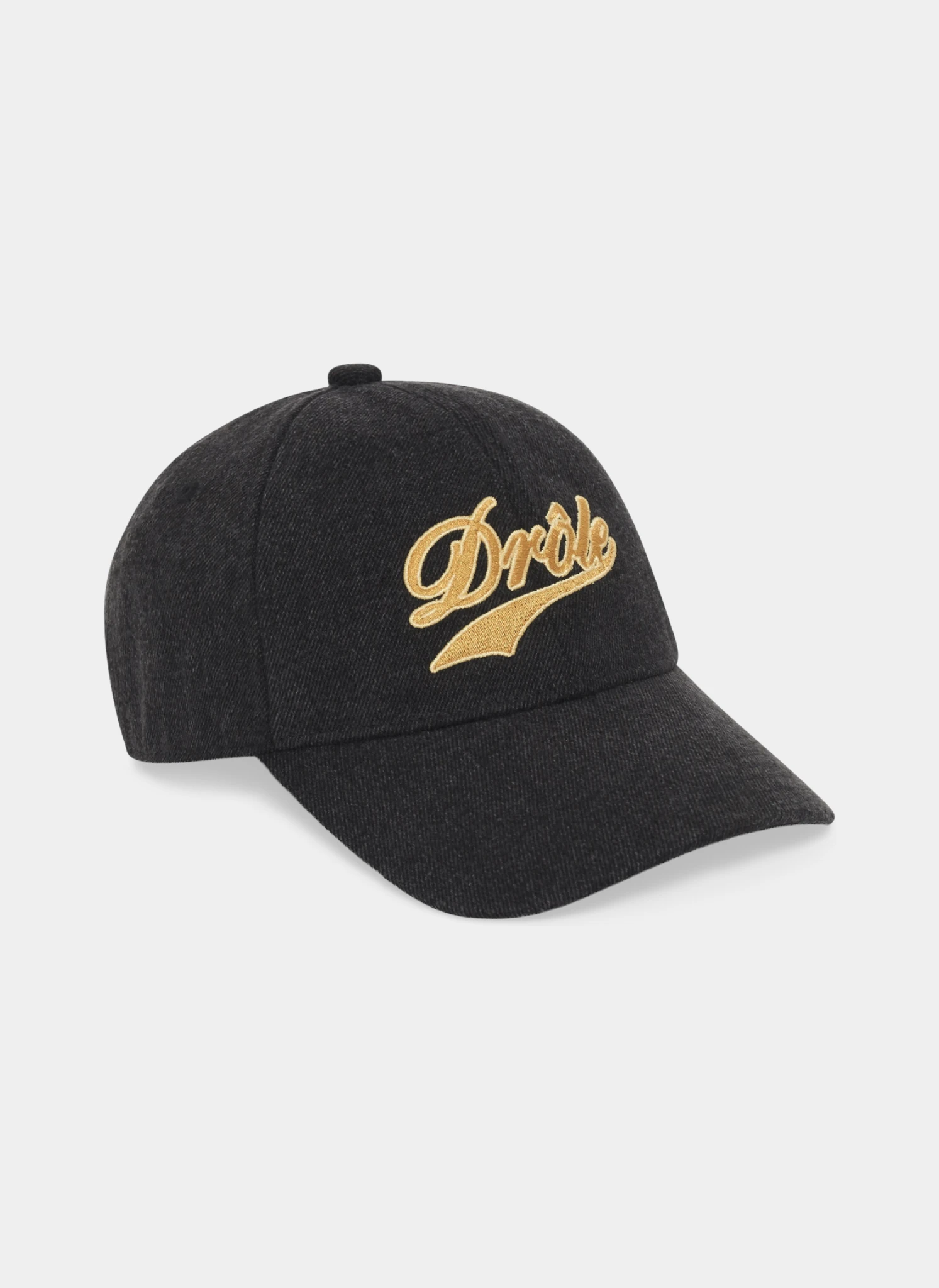 Кепка Drôle Embroidered Denim Cap Black
