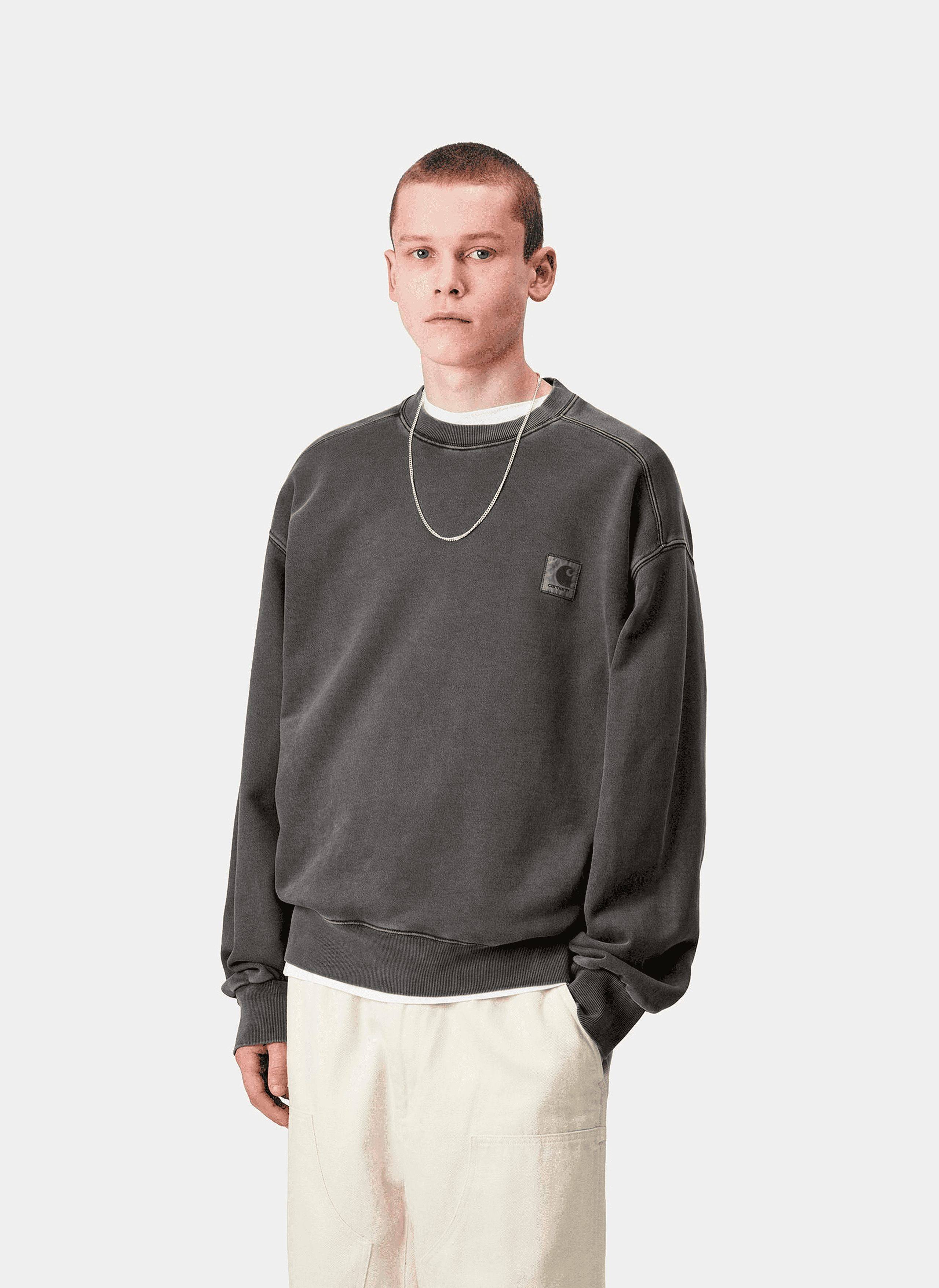 Свитшот Nelson Sweat Graphite (Garment Dyed)