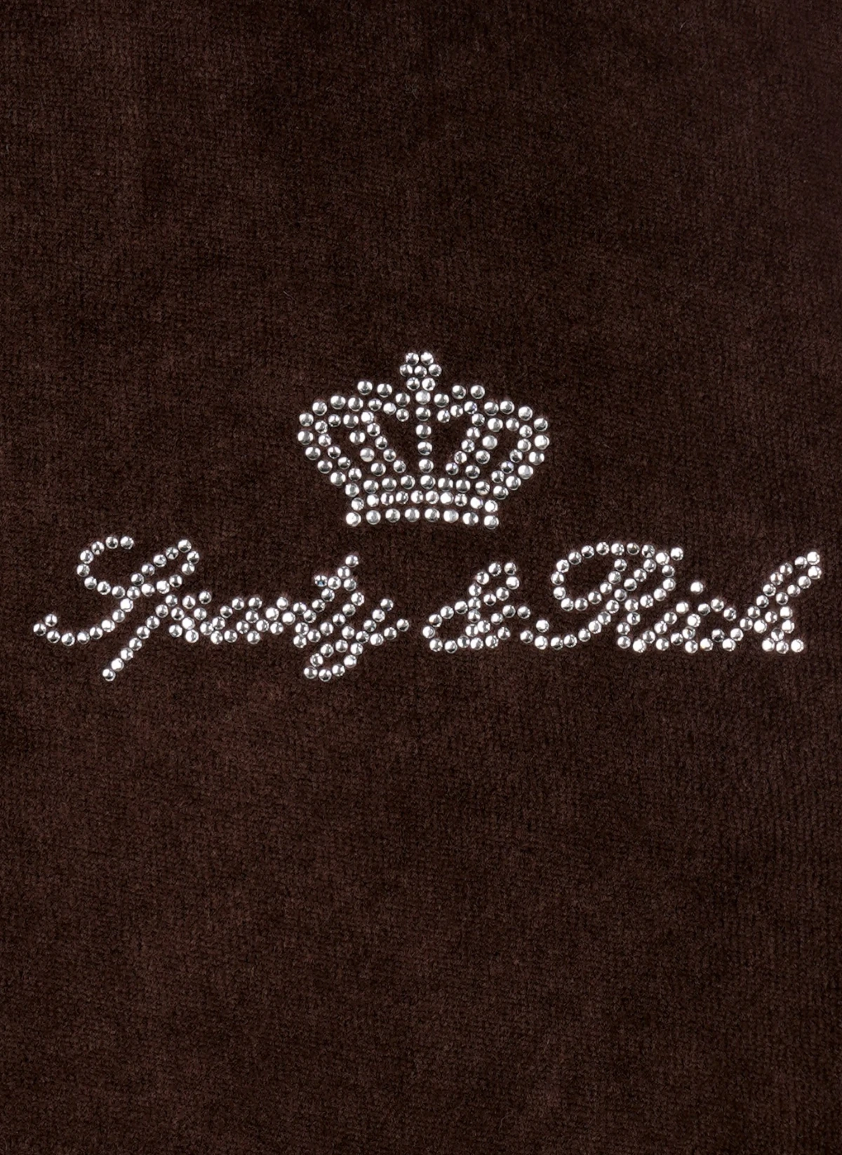Шорты Juicy Script Velour Short Chocolate