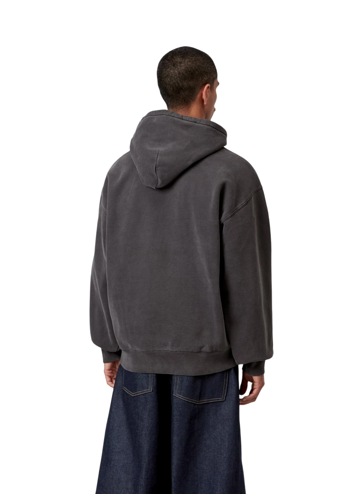 Худи Hooded Nelson Sweat Black (Garment Dyed)