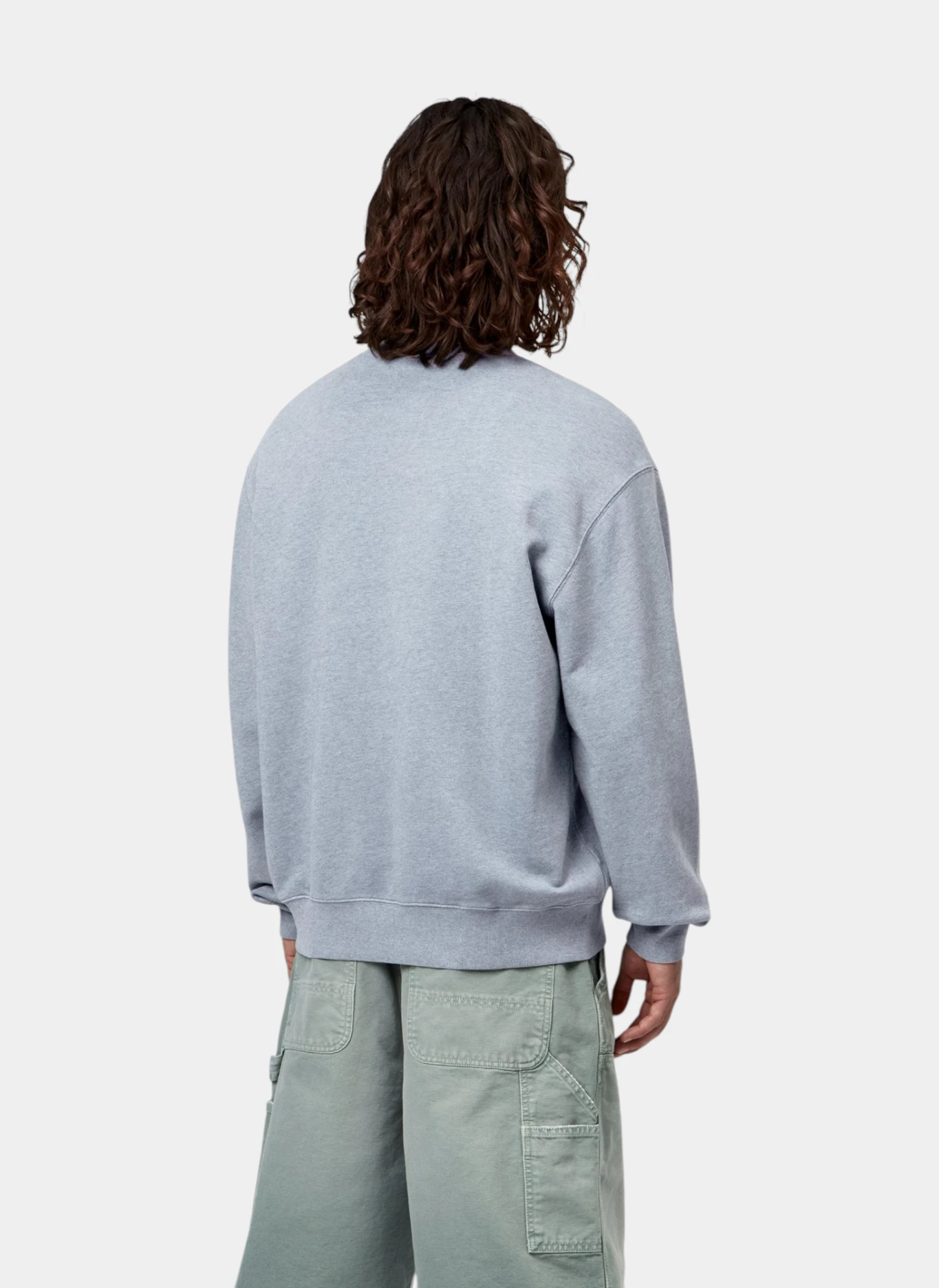Свитшот Caspian Sweat Shady Blue Heather (Garment Dyed)