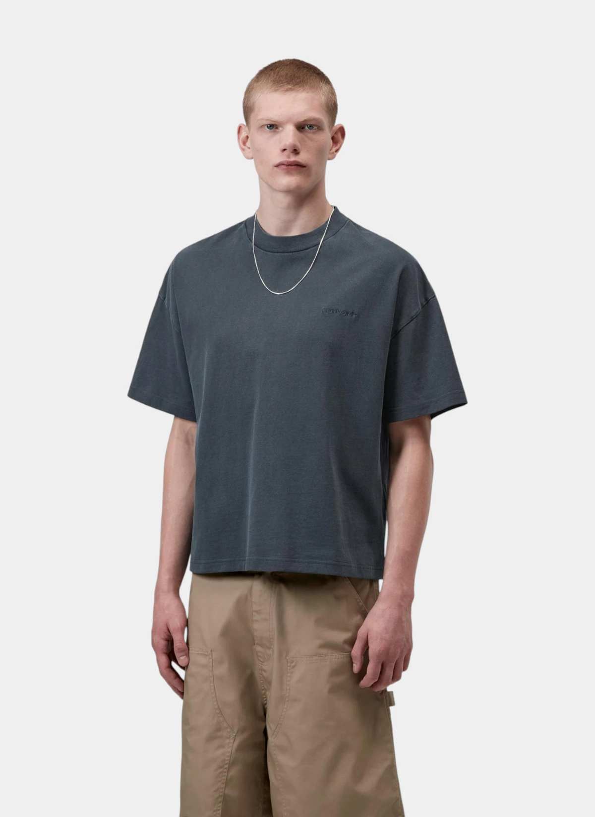 Футболка S/S Benton T-Shirt Carbon (Garment Dyed)