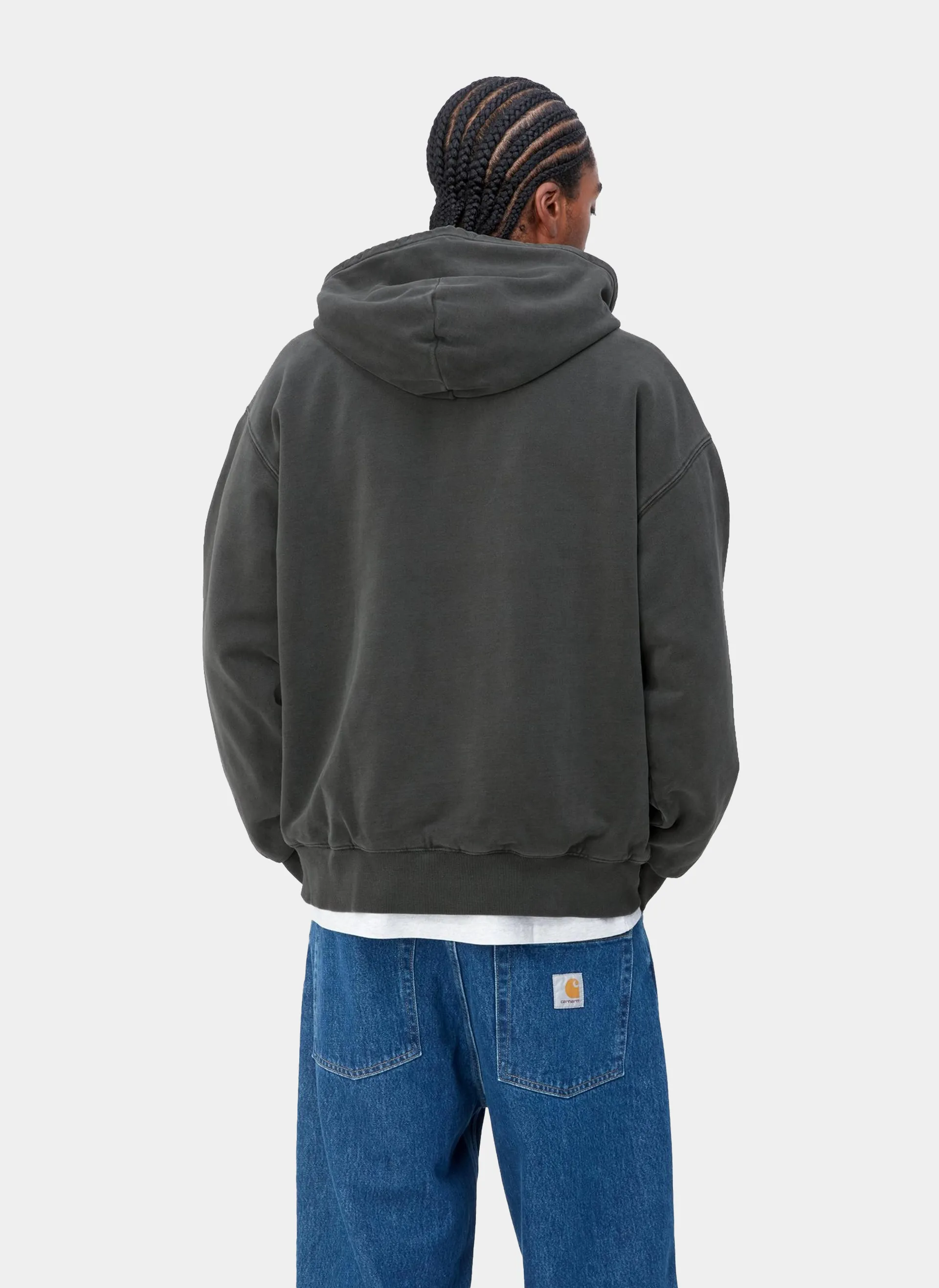 Худи на молнии Hooded Vista Jacket Black (Garment Dyed)