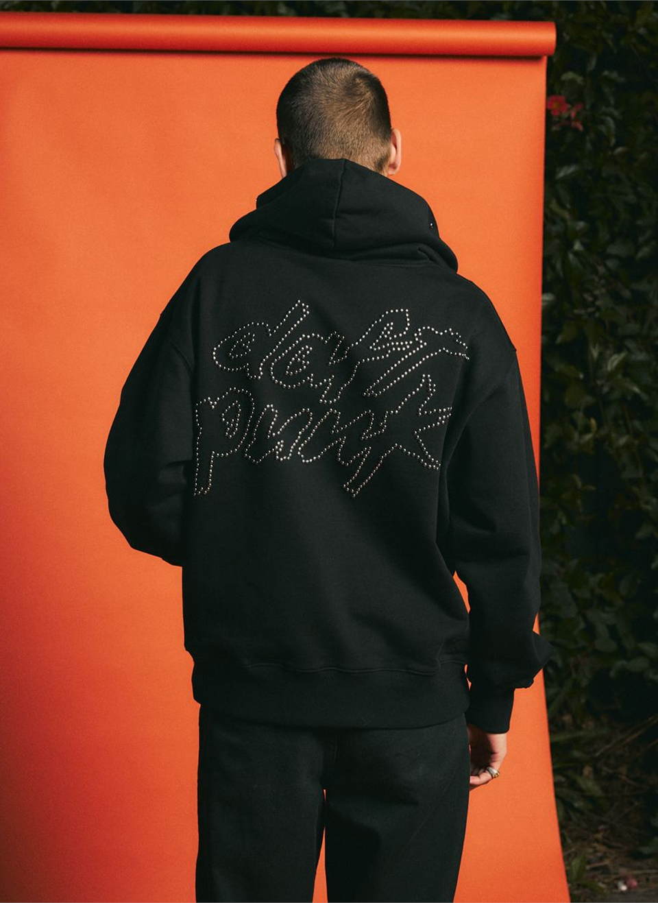 Худи Pleasures x Daft Punk Lucky Studded Hoodie Black