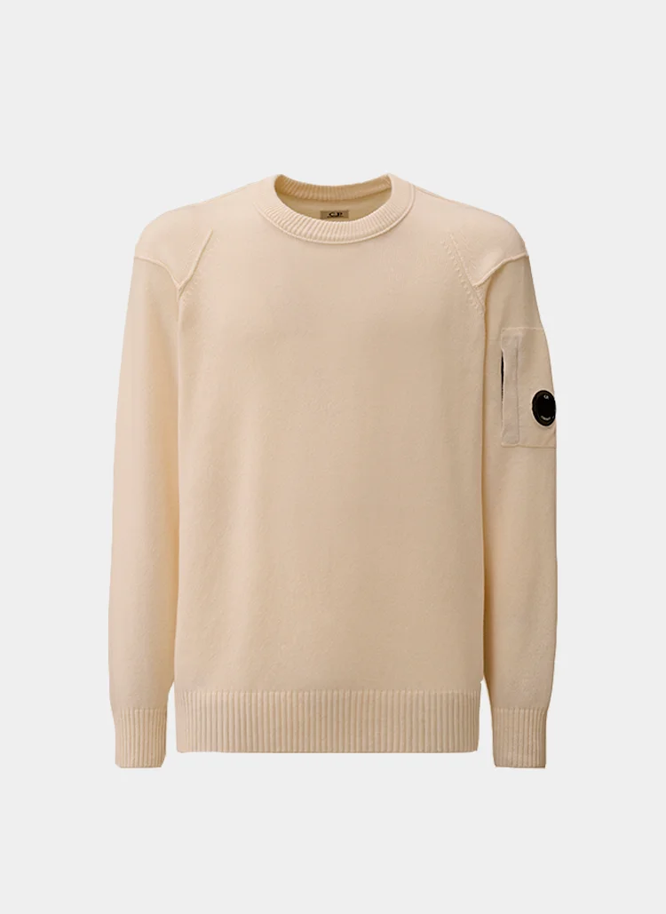 Свитер Lambswool GRS Crewneck Lens Sweater Gauze  White