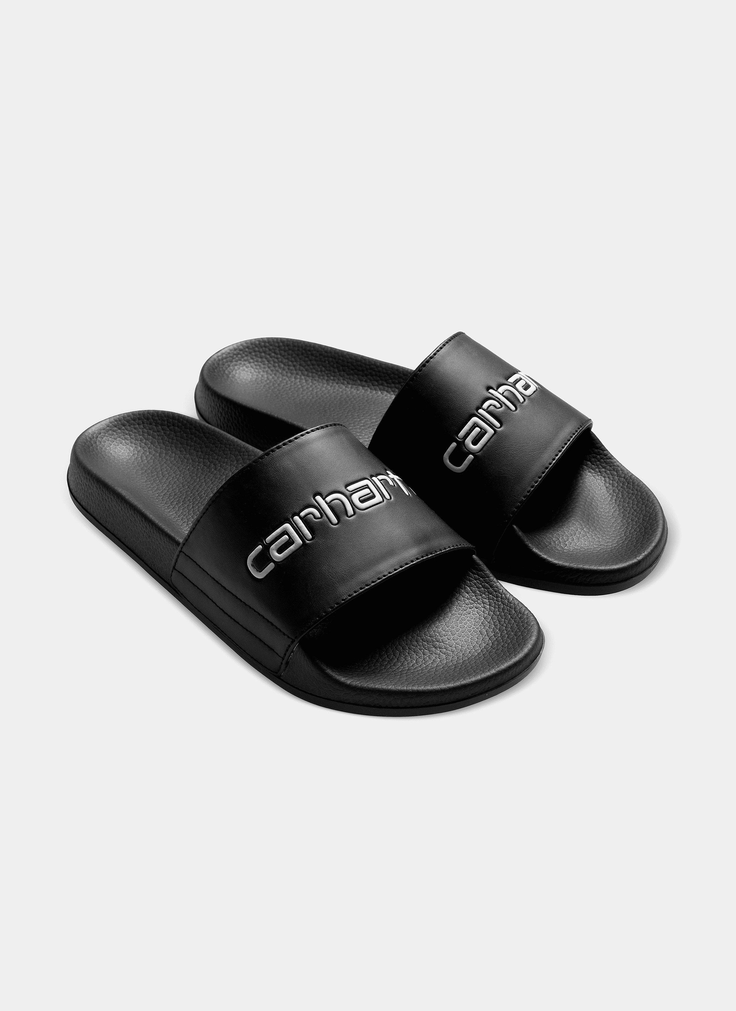 Слайды Carhartt Wip Slippers Black / White