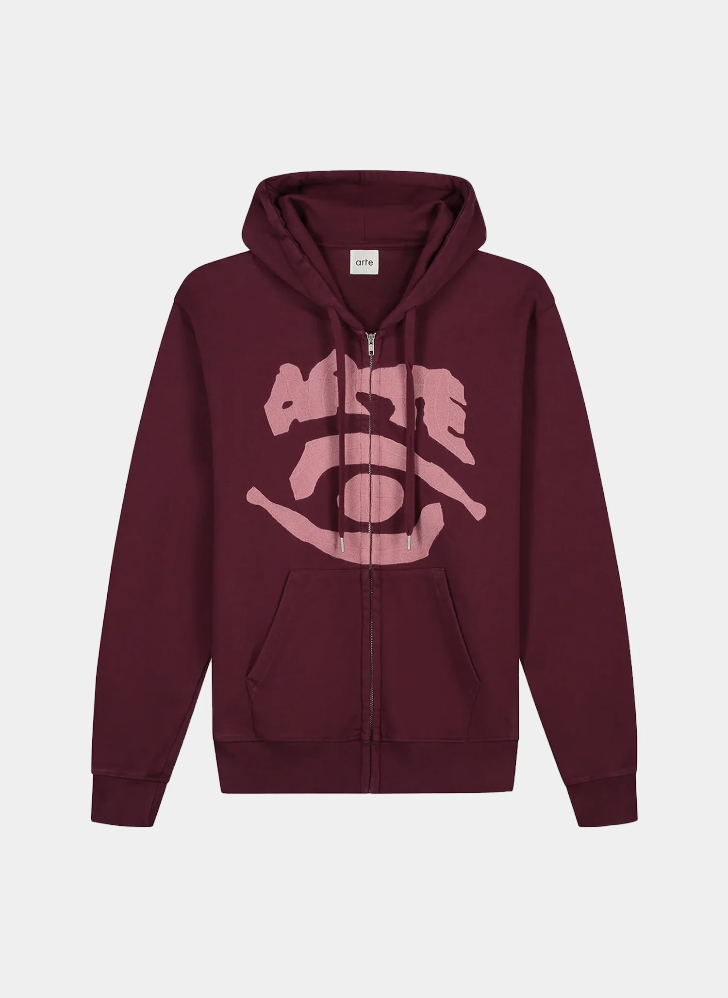 Худи на молнии Eye Front Zip Hoodie Bordeaux