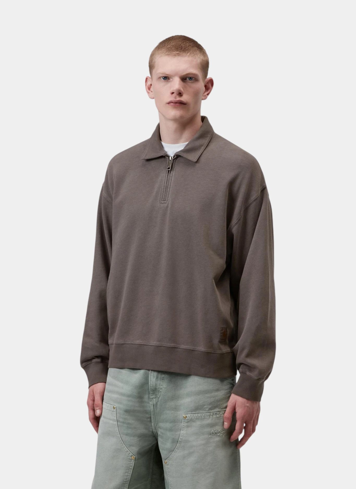 Свитшот-поло Harper Polo Tobacco (Garment Dyed)